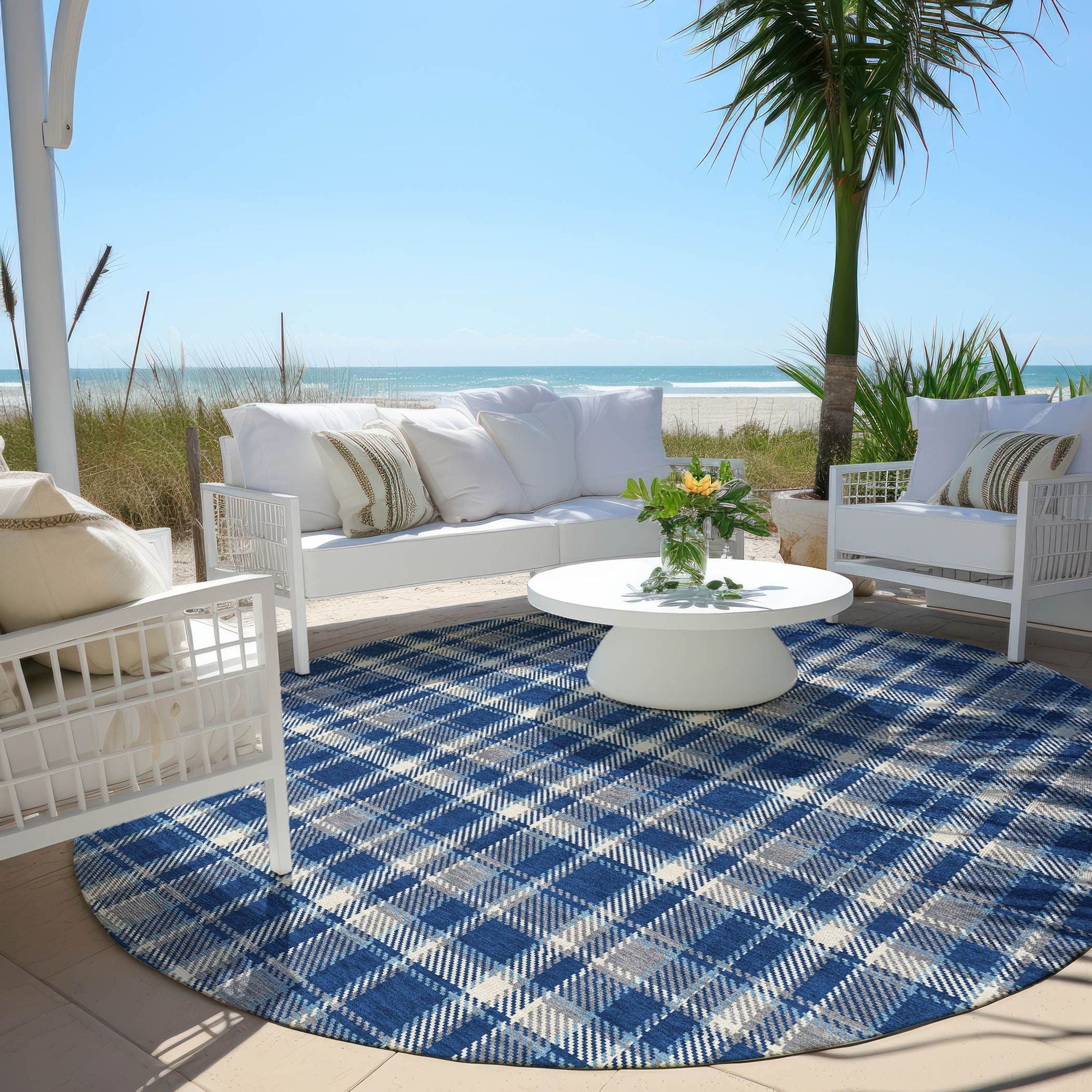 Machine Made ACN563 Navy Blue Rugs #color_navy blue