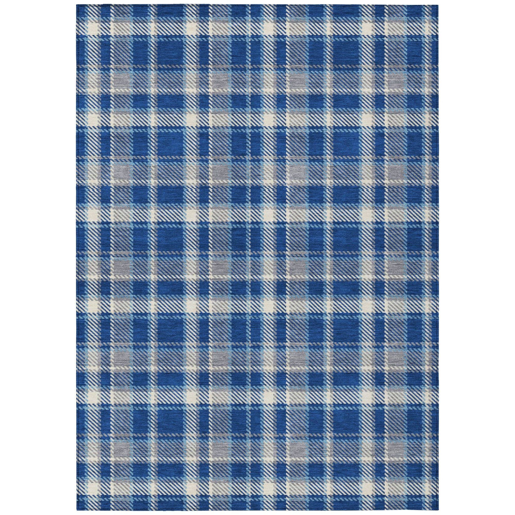 Machine Made ACN563 Navy Blue Rugs #color_navy blue