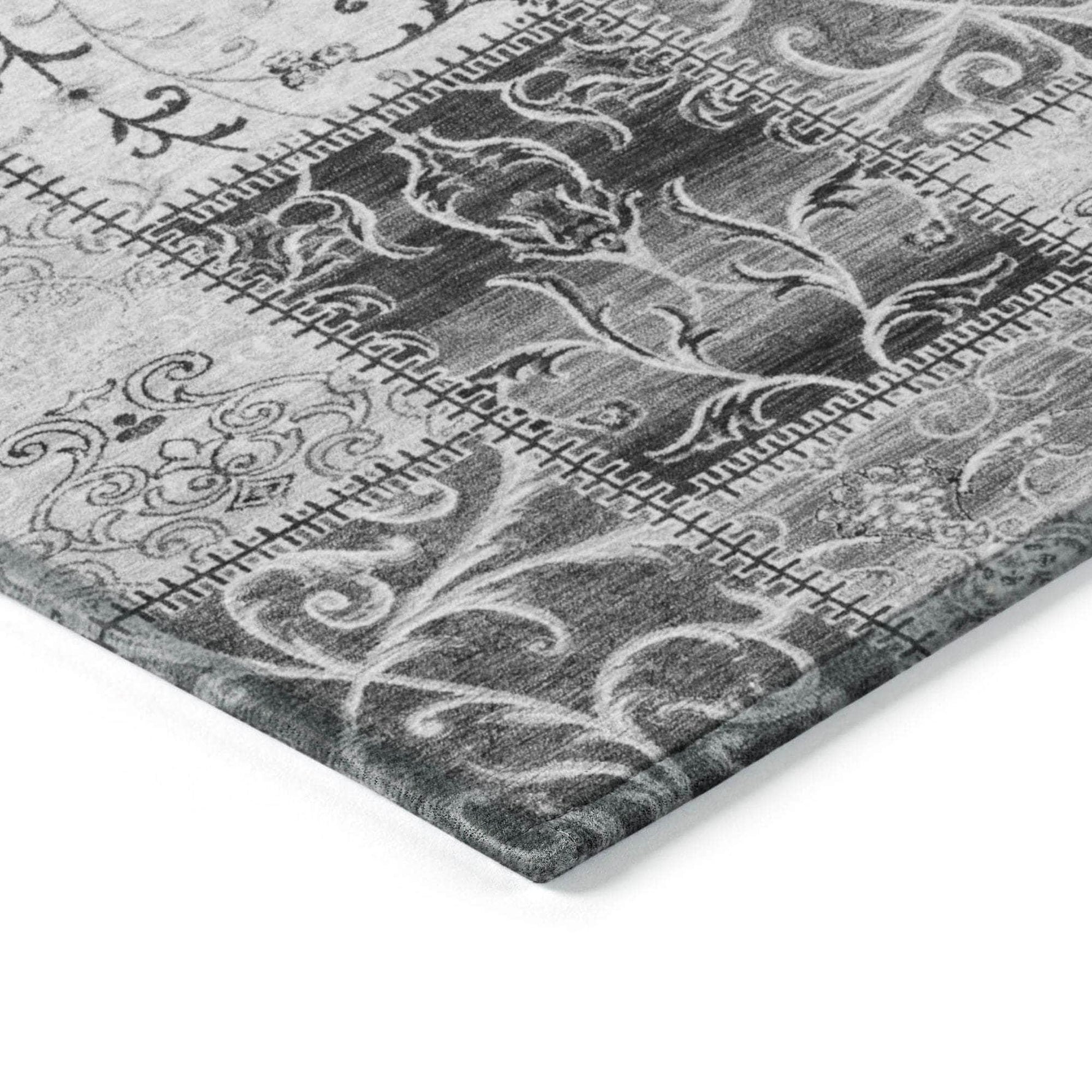 Machine Made ACN566 Gray  Rugs 