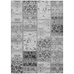 Machine Washable Gray Rug - Indoor / Outdoor - Kids / Pet Friendly Panel Print Rug