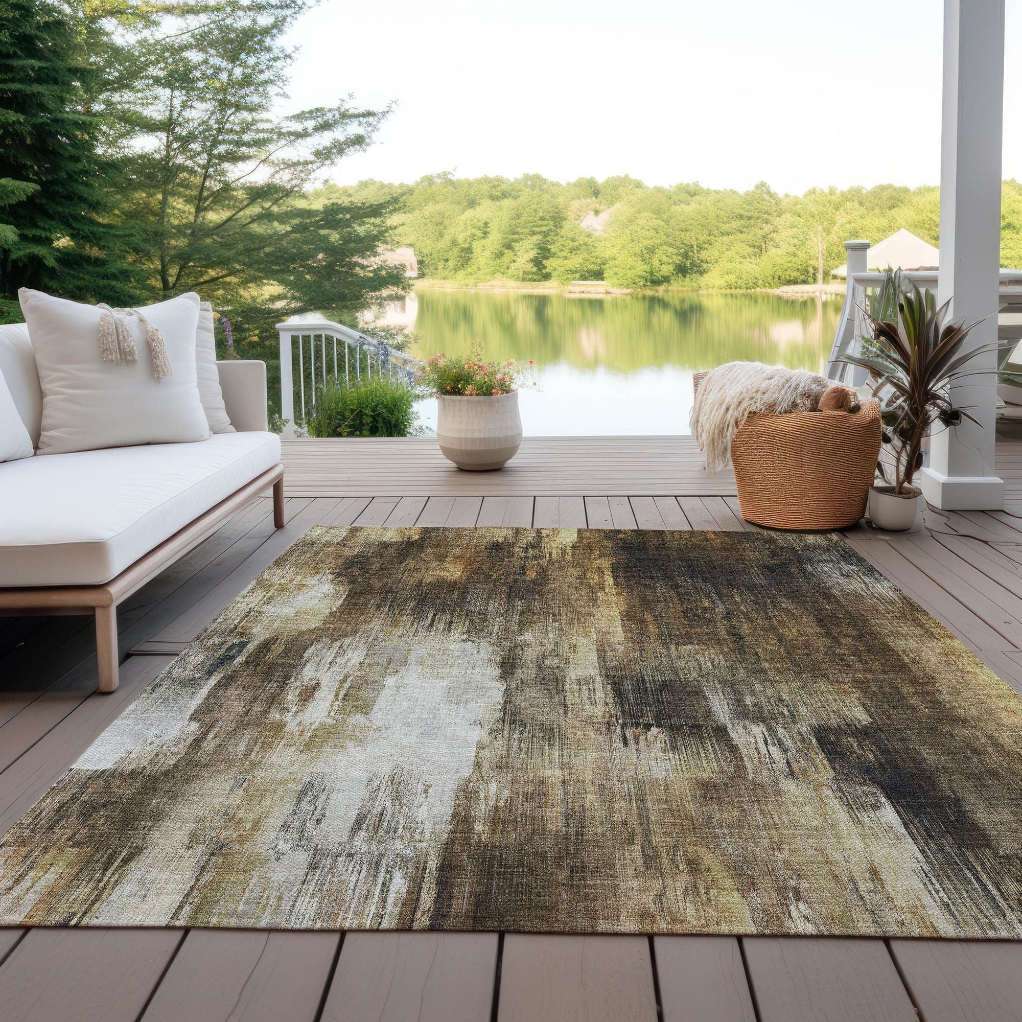 Machine Made ACN567 Chocolate Brown Rugs #color_chocolate brown