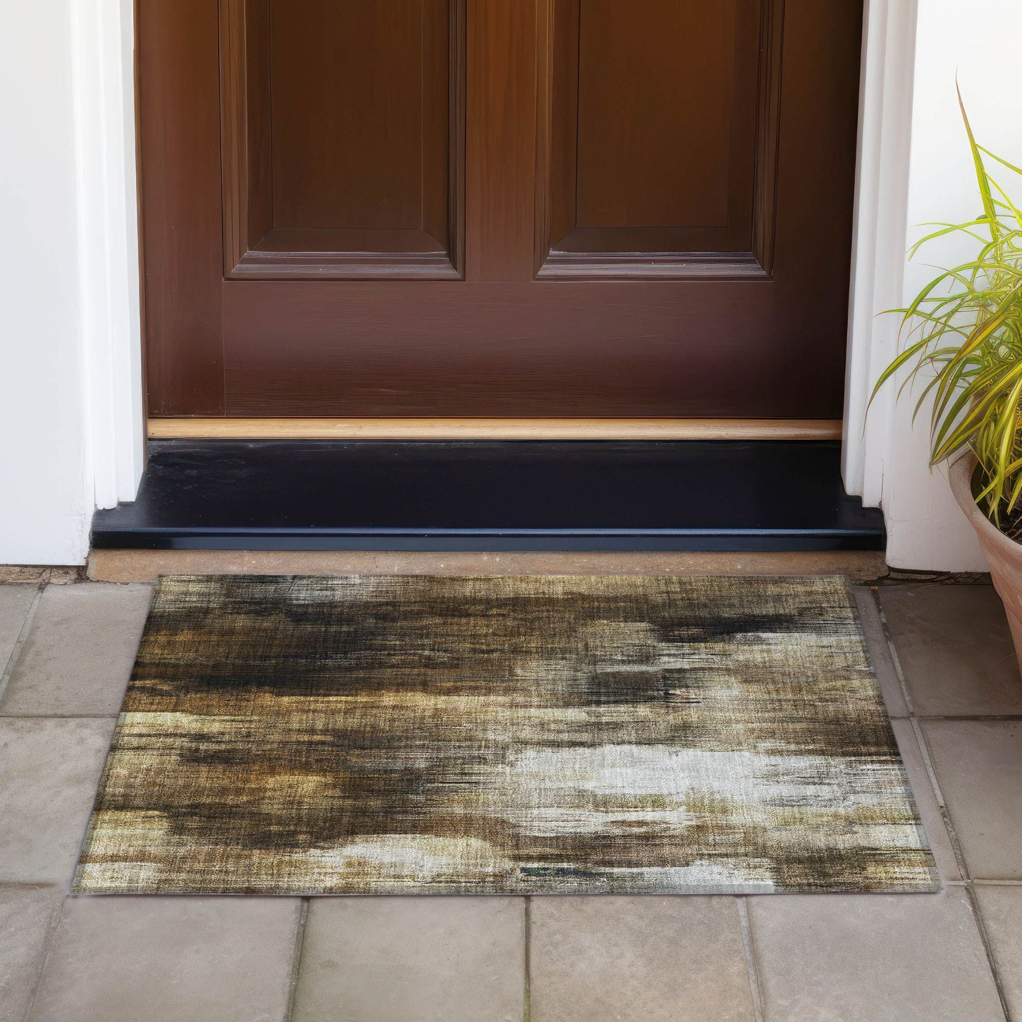 Machine Made ACN567 Chocolate Brown Rugs #color_chocolate brown