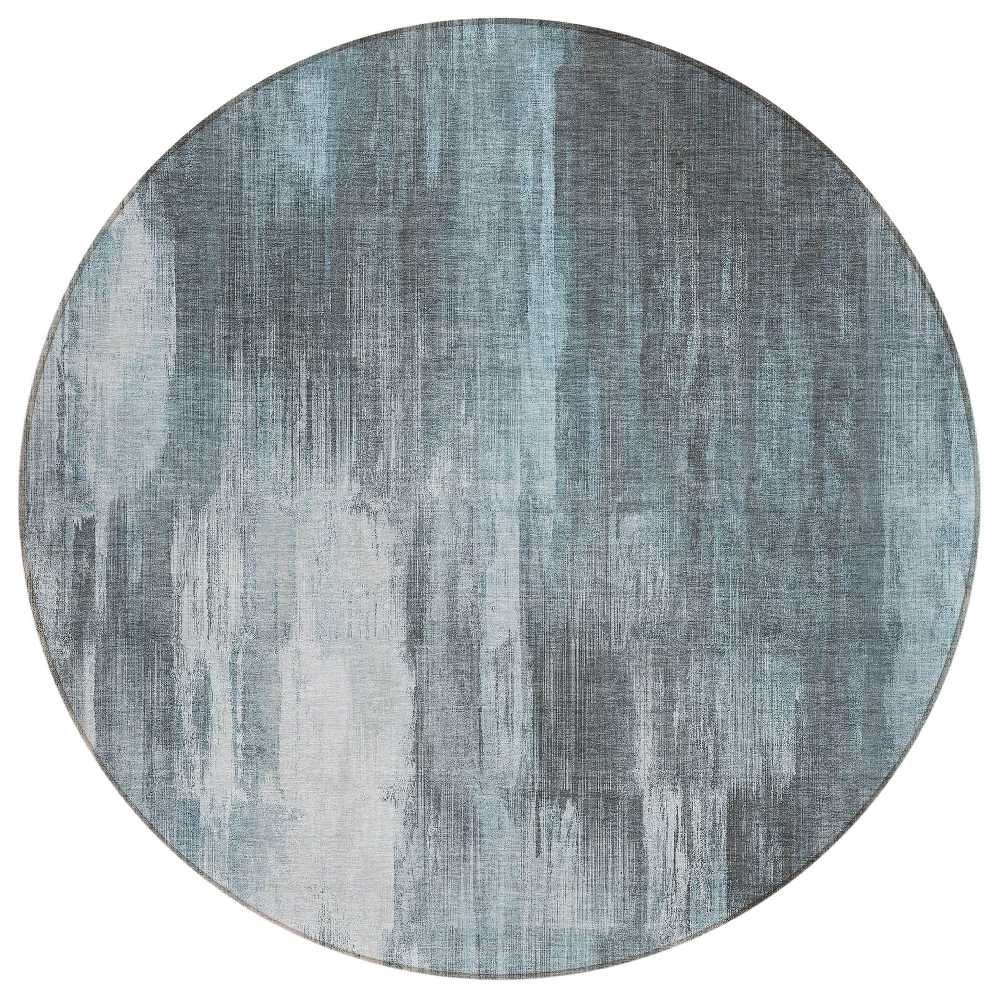Machine Made ACN567 Teal  Rugs #color_teal 
