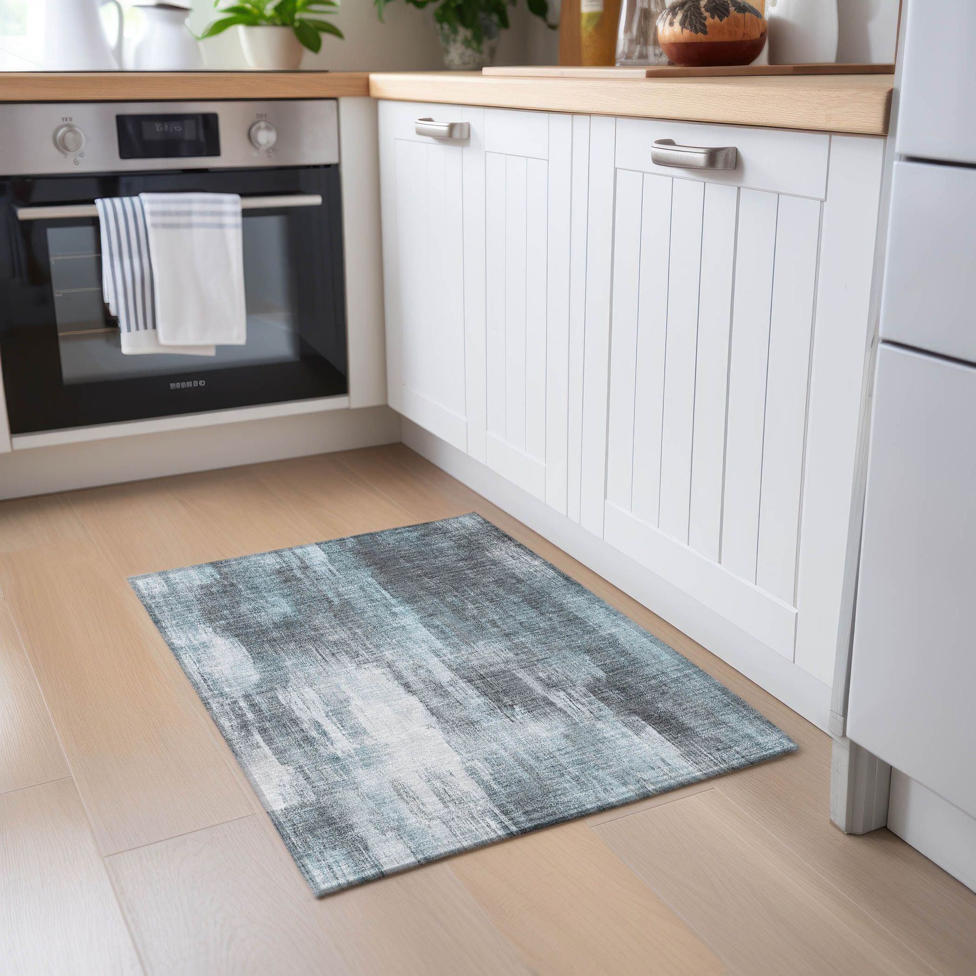 Machine Made ACN567 Teal  Rugs #color_teal 