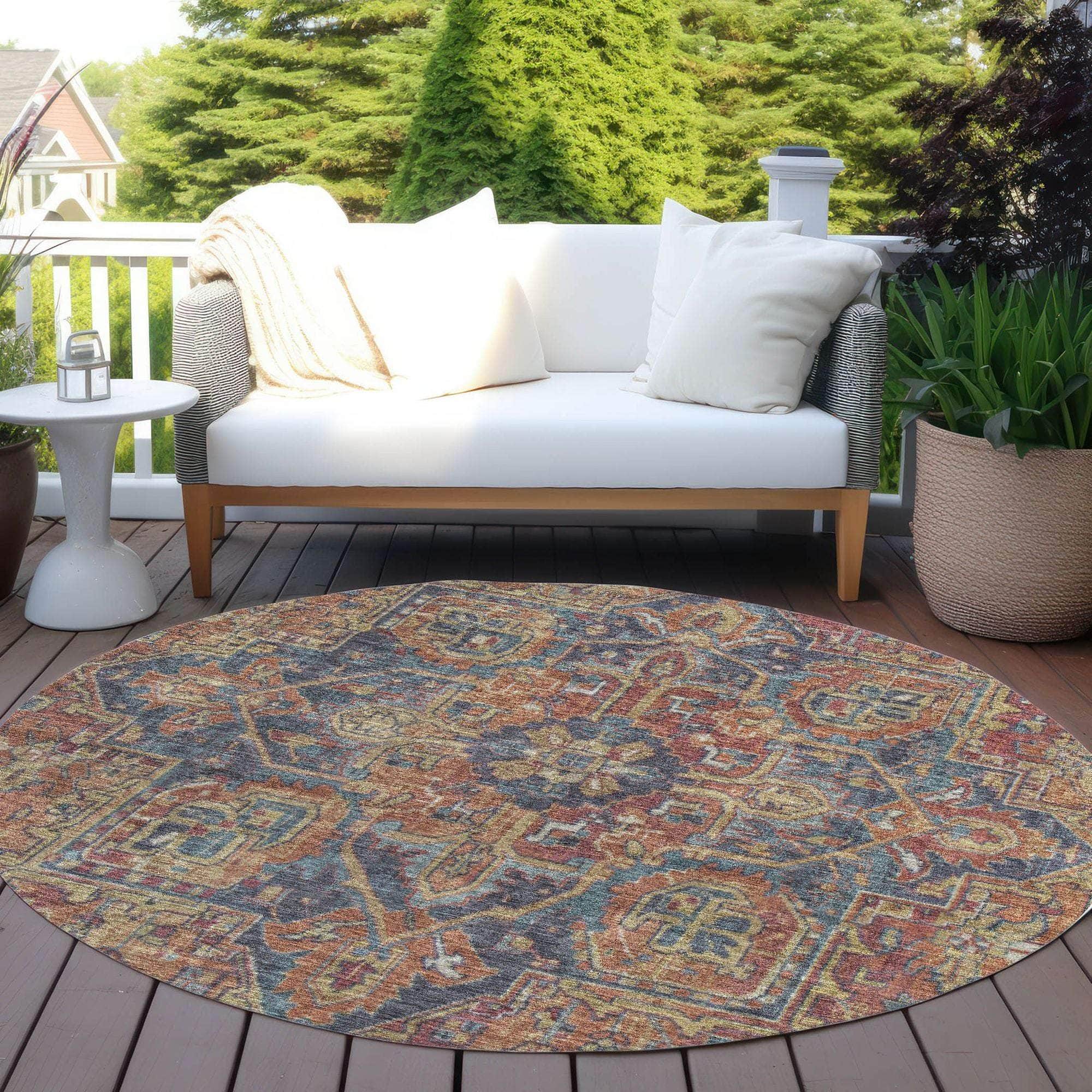 Machine Made ACN571 Red  Rugs 