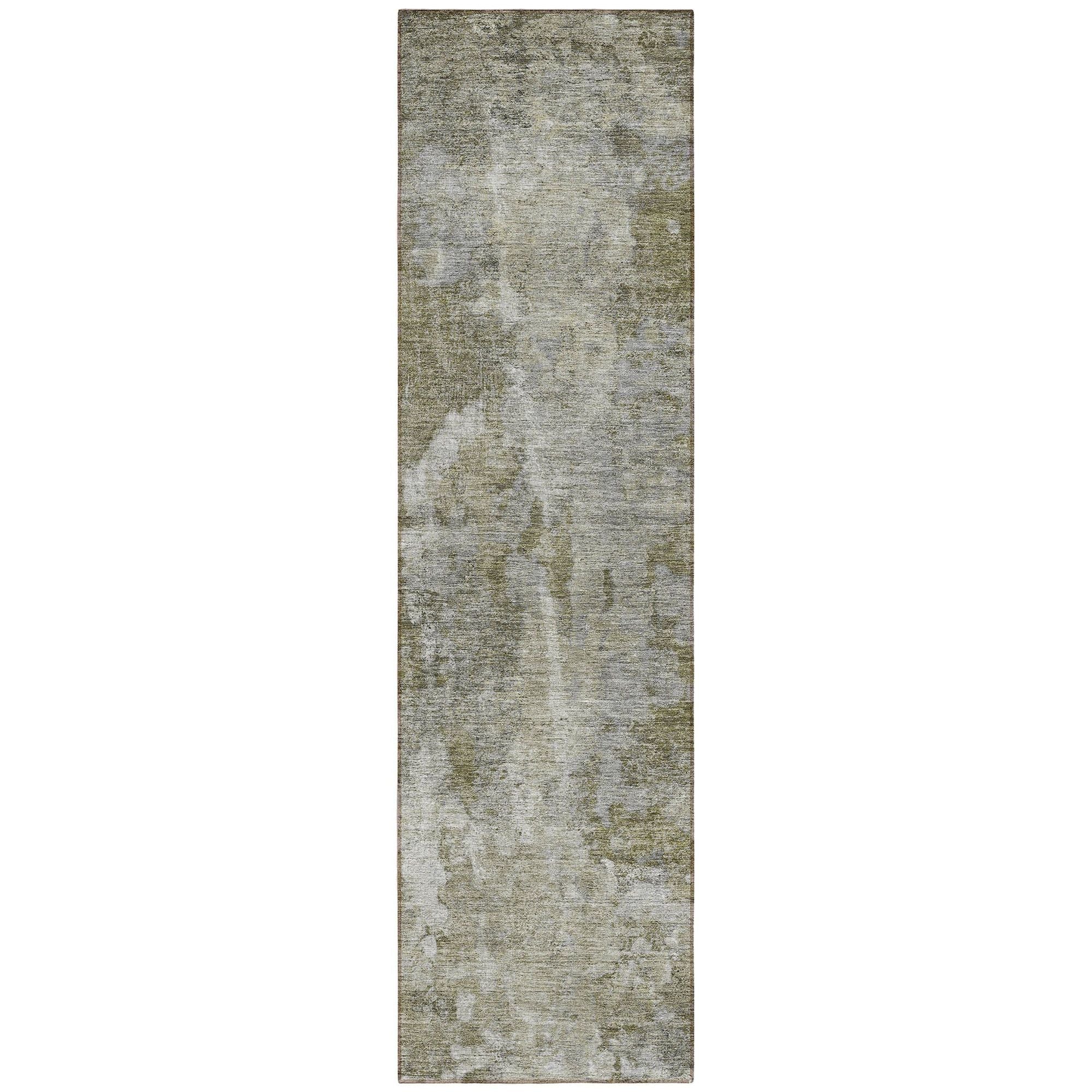 Machine Washable Beige Brown Rug - Indoor / Outdoor - Kids / Pet Friendly Modern Print Rug