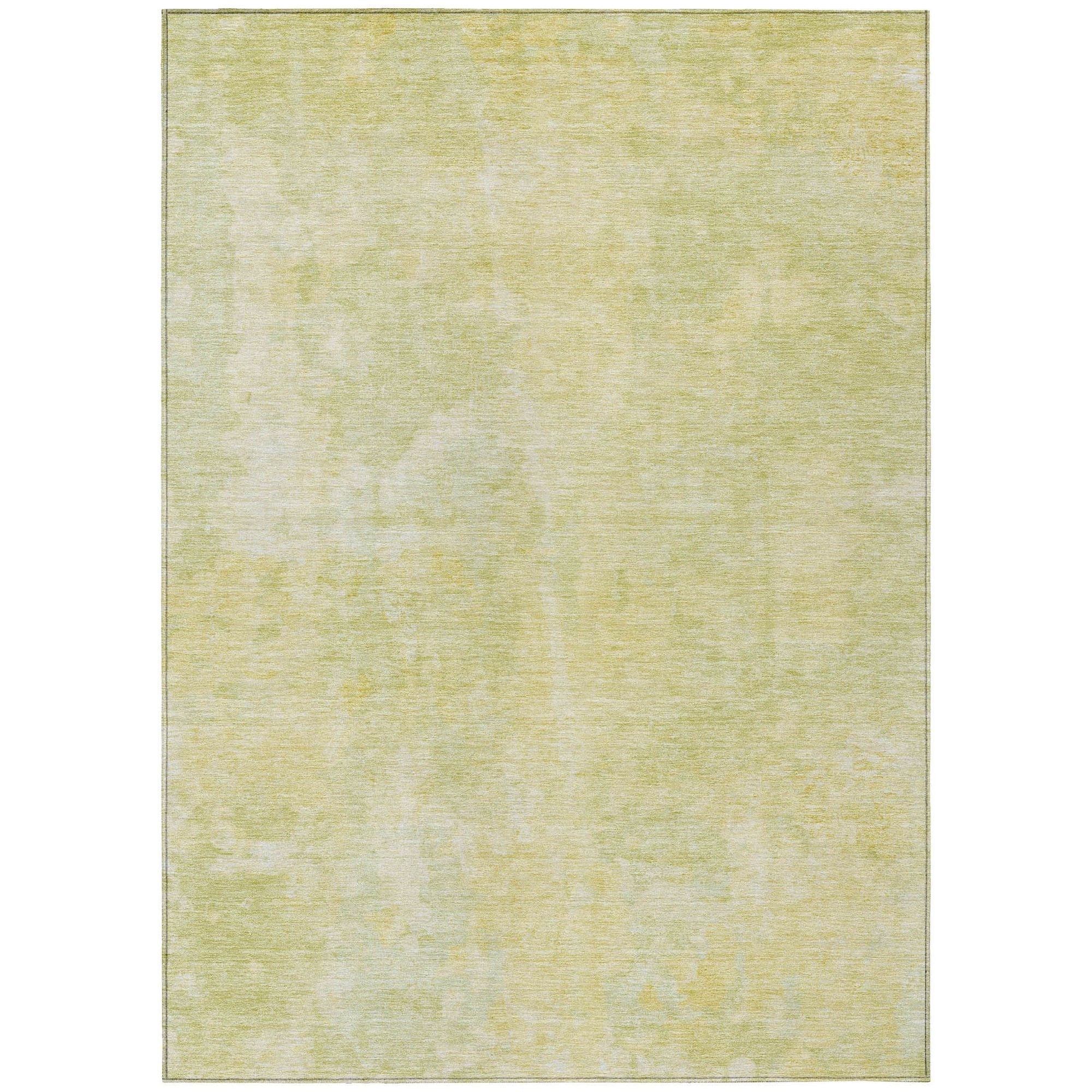 Machine Washable Gold Rug - Indoor / Outdoor - Kids / Pet Friendly Modern Print Rug