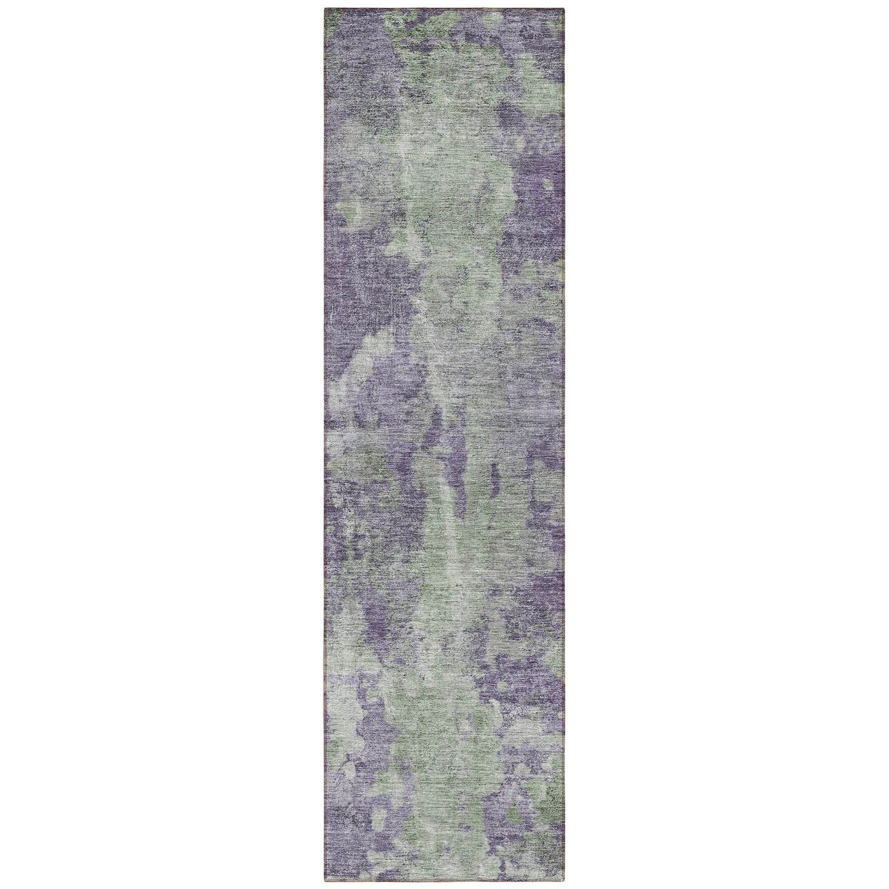 Machine Washable Purple Rug - Indoor / Outdoor - Kids / Pet Friendly Modern Print Rug