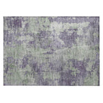 Machine Washable Purple Rug - Indoor / Outdoor - Kids / Pet Friendly Modern Print Rug