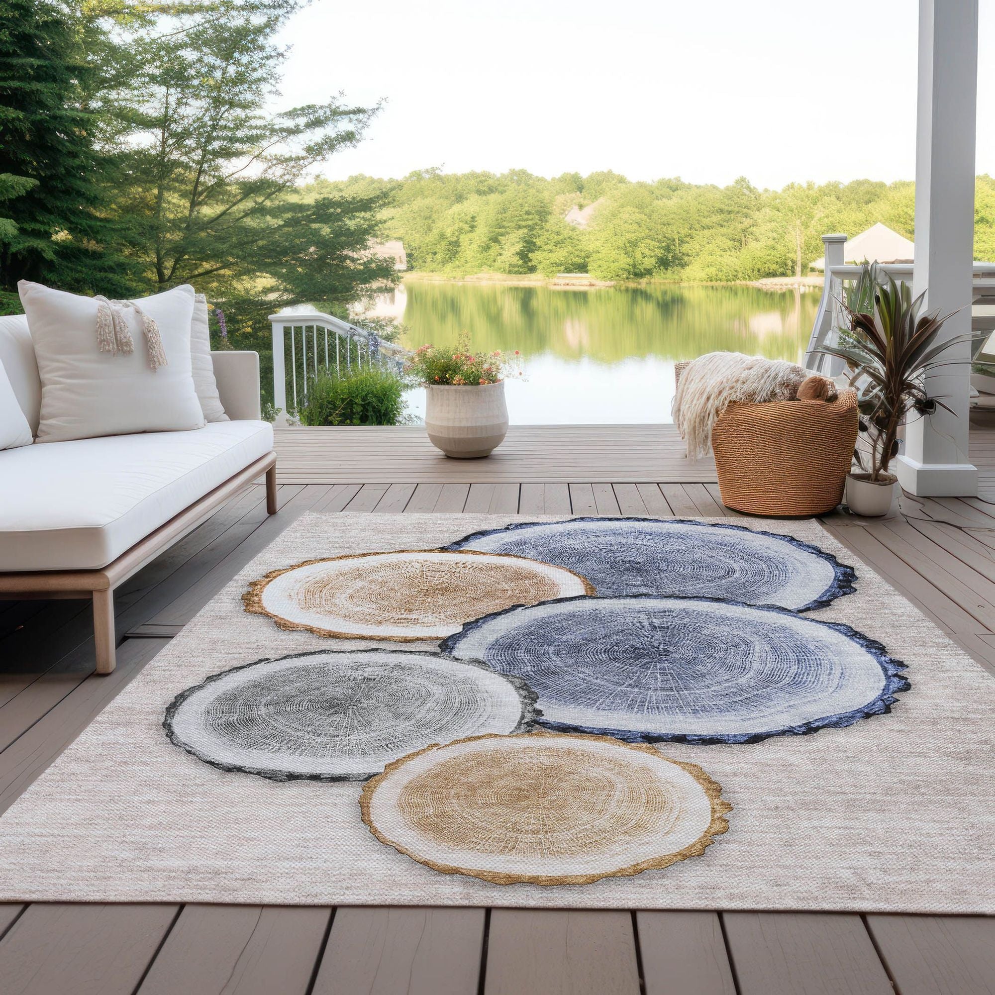Machine Made ACN575 Beige Brown Rugs #color_beige brown