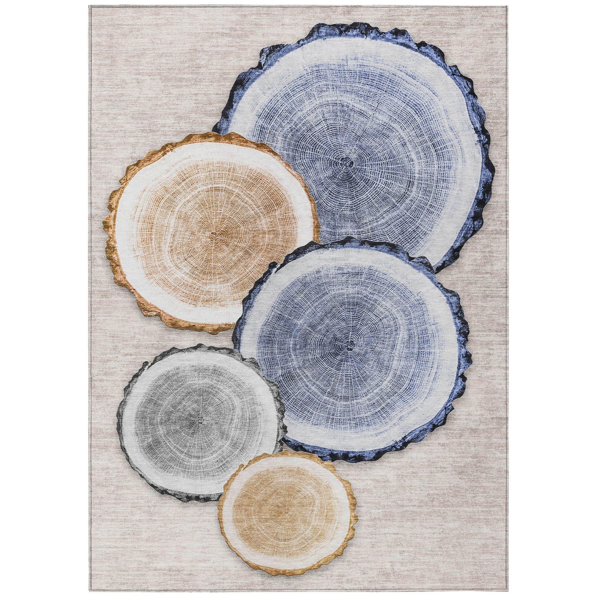 Machine Made ACN575 Beige Brown Rugs #color_beige brown