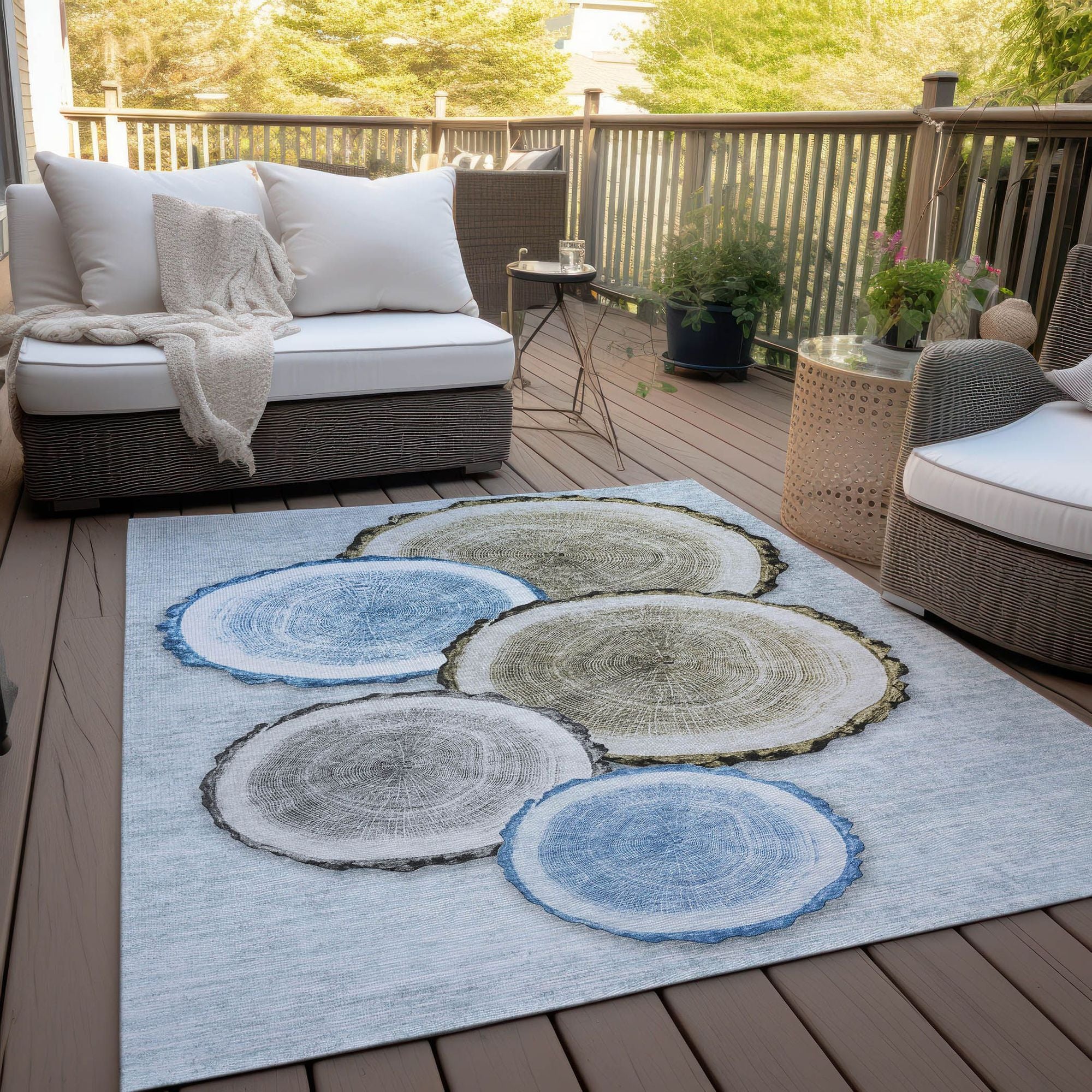 Machine Made ACN575 Blue  Rugs #color_blue 