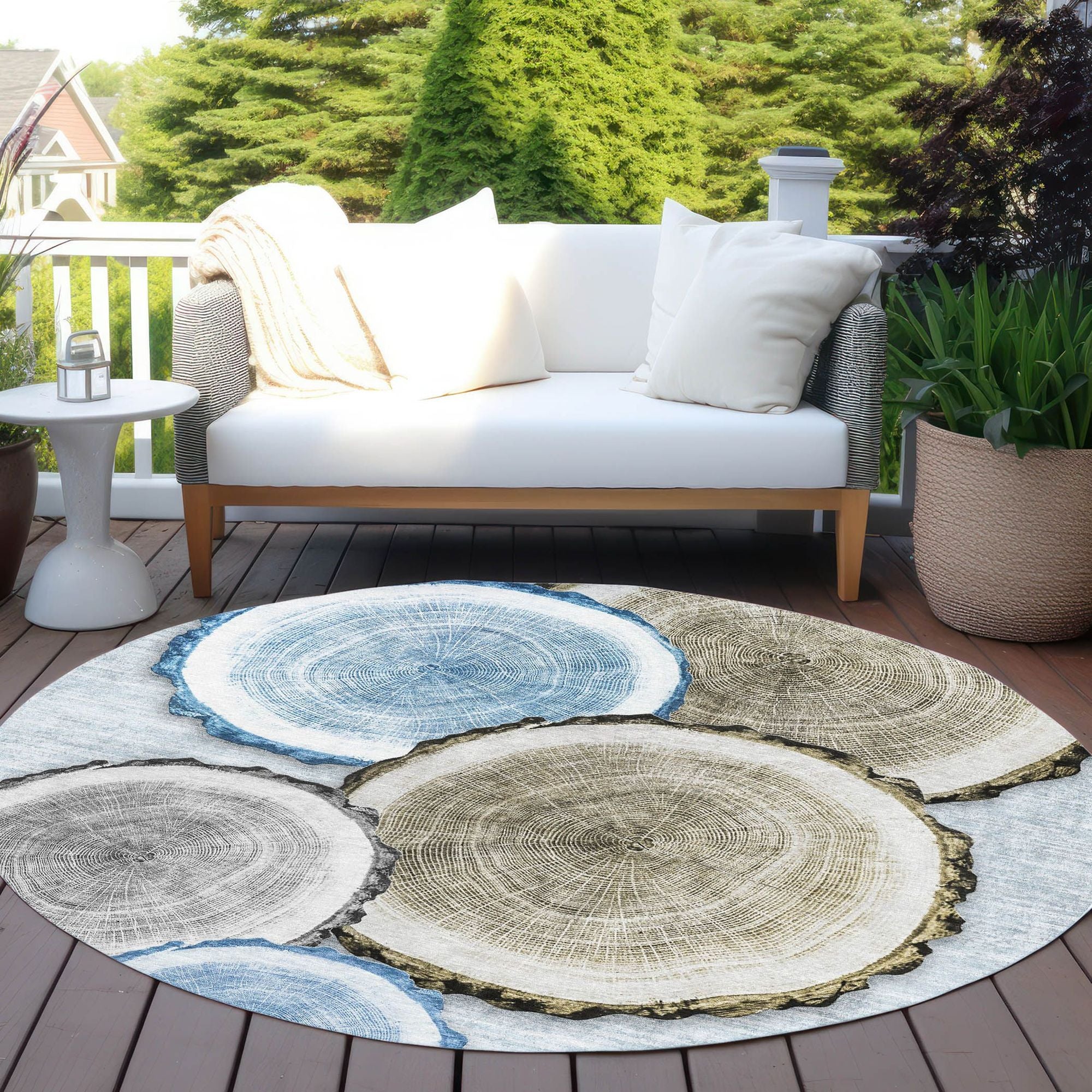 Machine Made ACN575 Blue  Rugs #color_blue 
