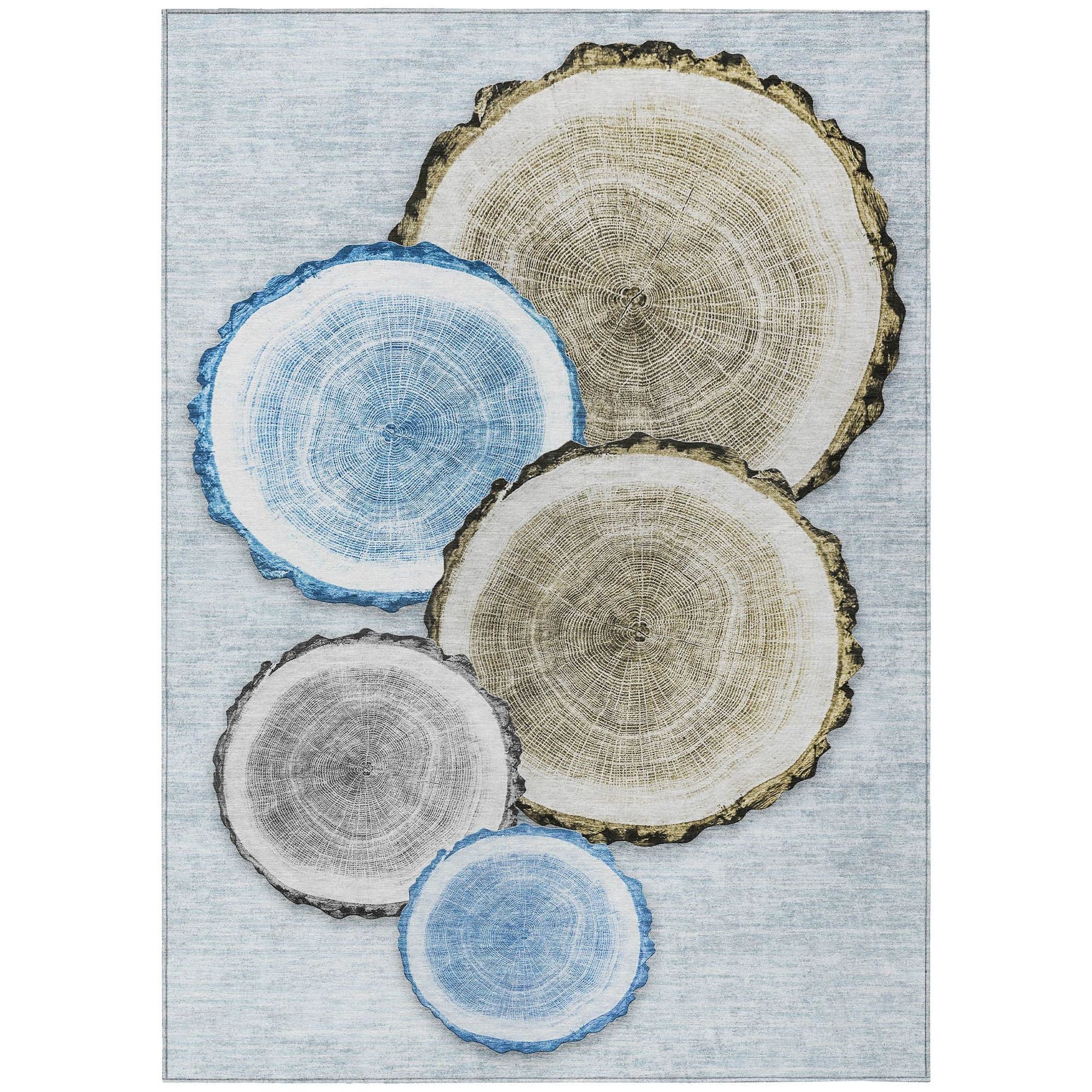 Machine Made ACN575 Blue  Rugs #color_blue 