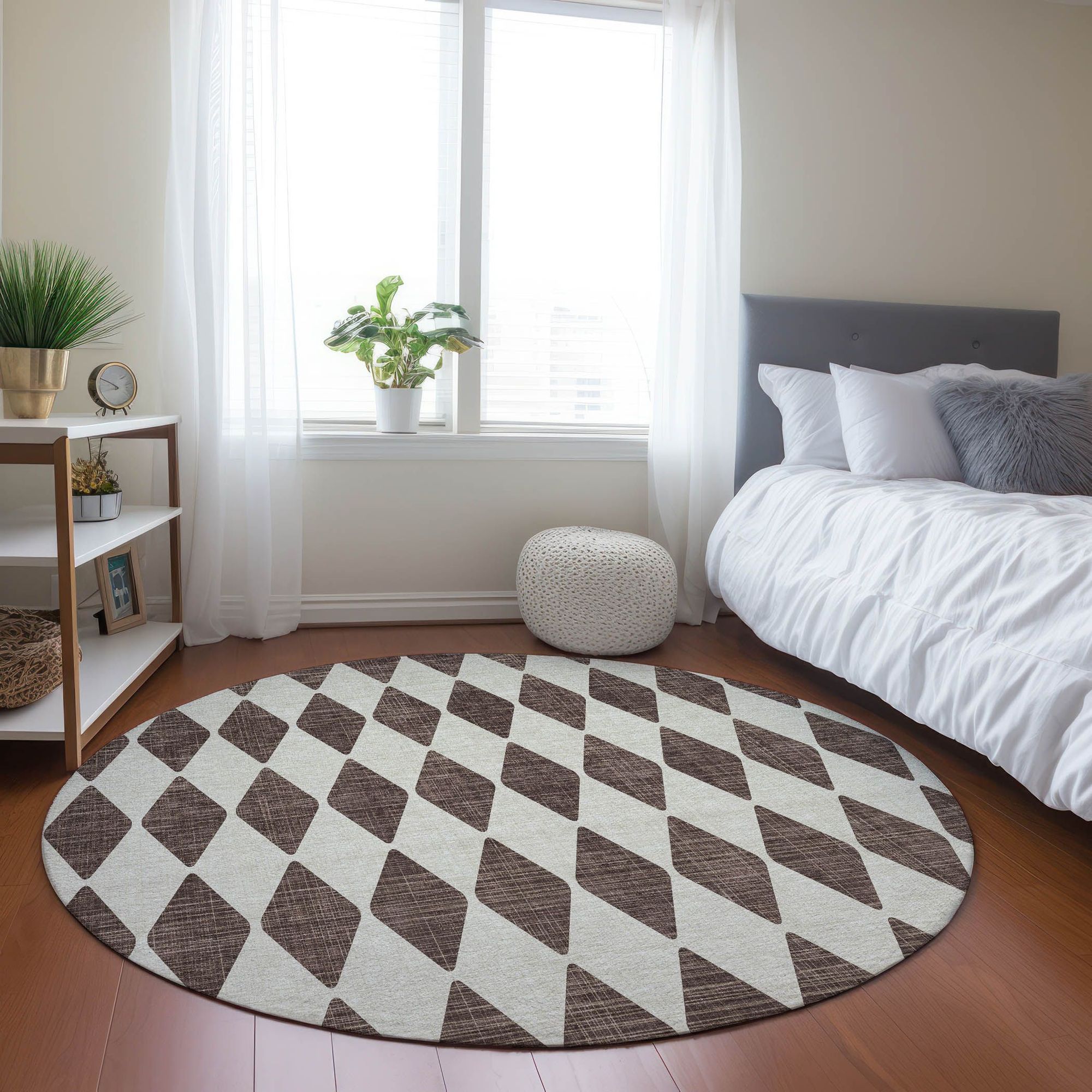 Machine Made ACN578 Brown  Rugs #color_brown 