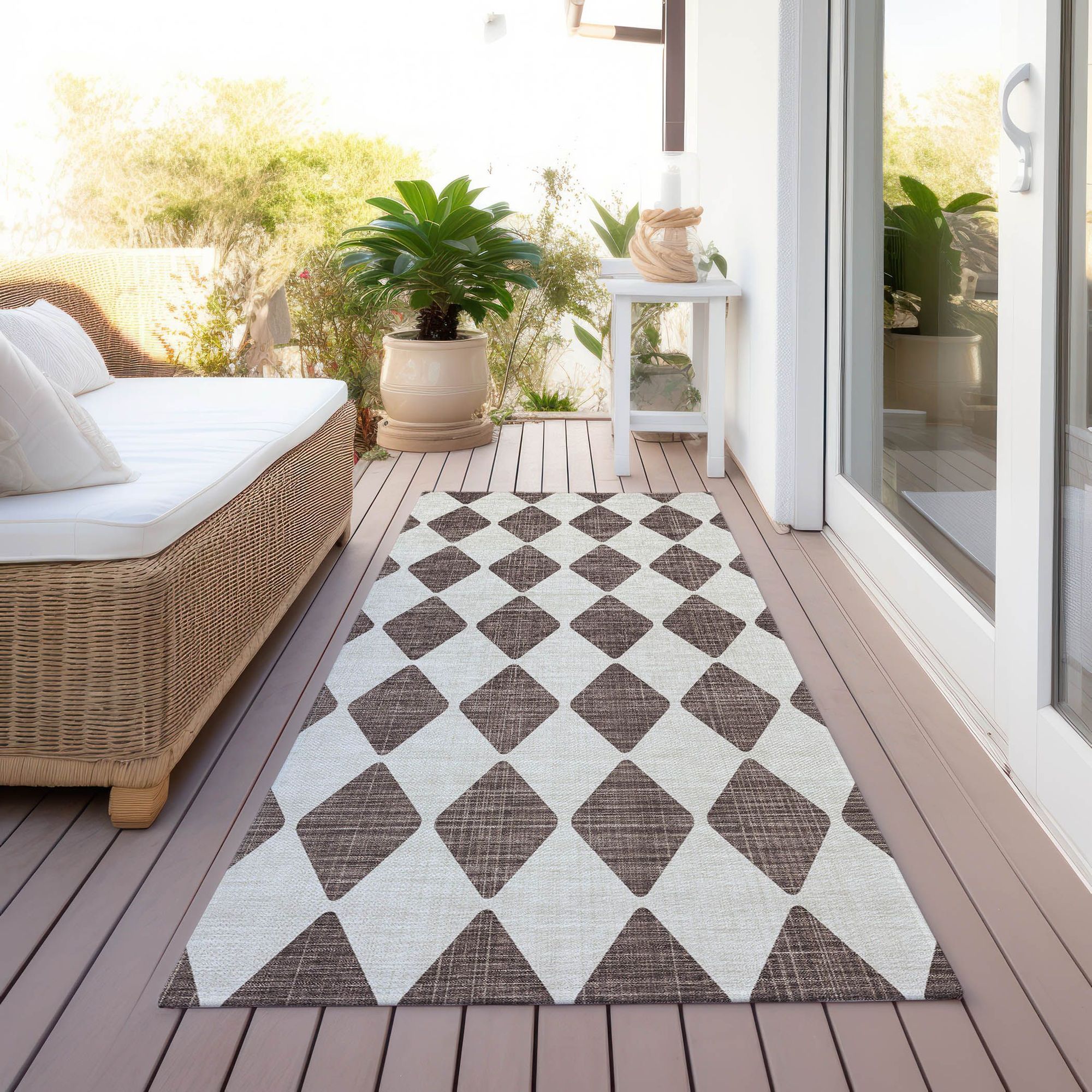 Machine Made ACN578 Brown  Rugs #color_brown 