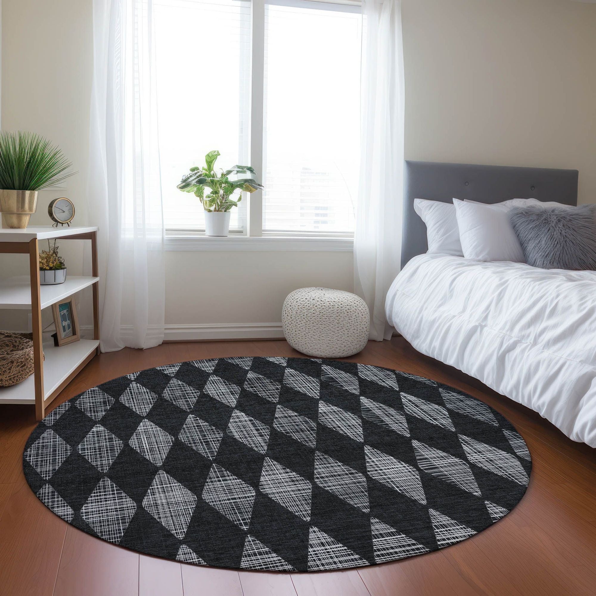 Machine Made ACN578 Charcoal Gray Rugs #color_charcoal gray