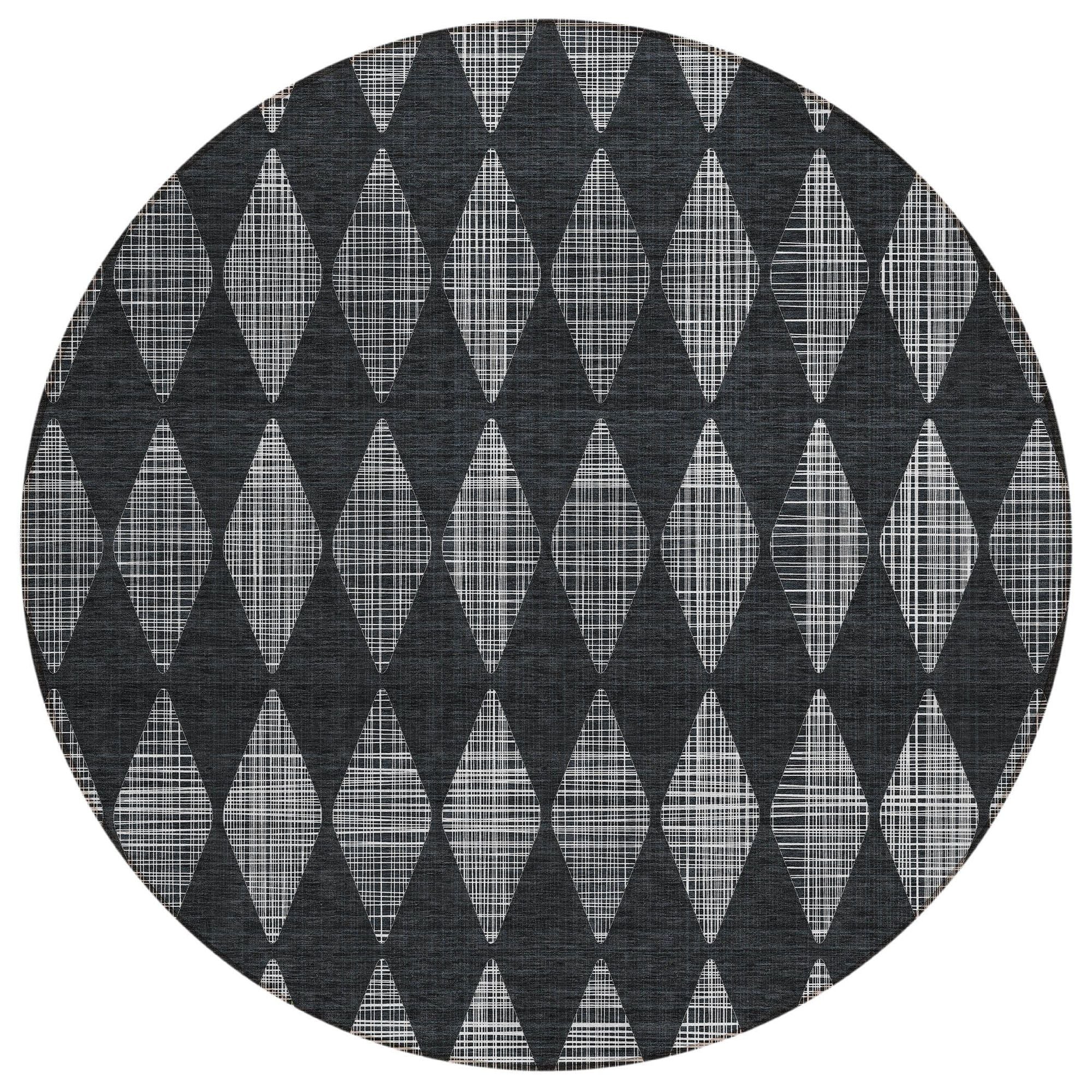 Machine Made ACN578 Charcoal Gray Rugs #color_charcoal gray