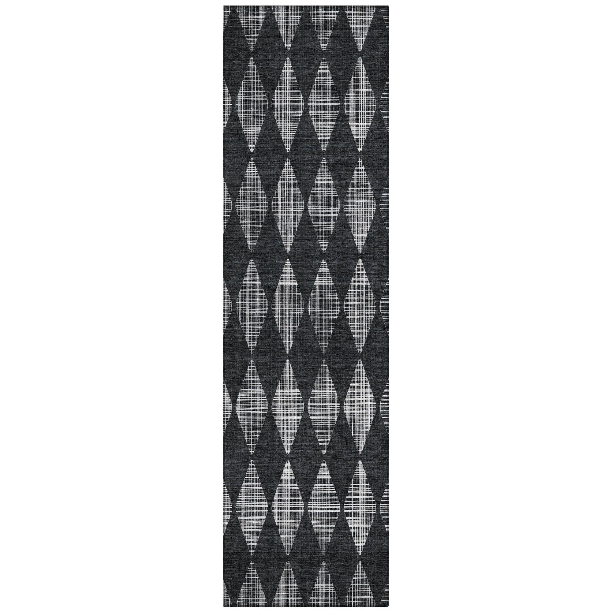 Machine Made ACN578 Charcoal Gray Rugs #color_charcoal gray