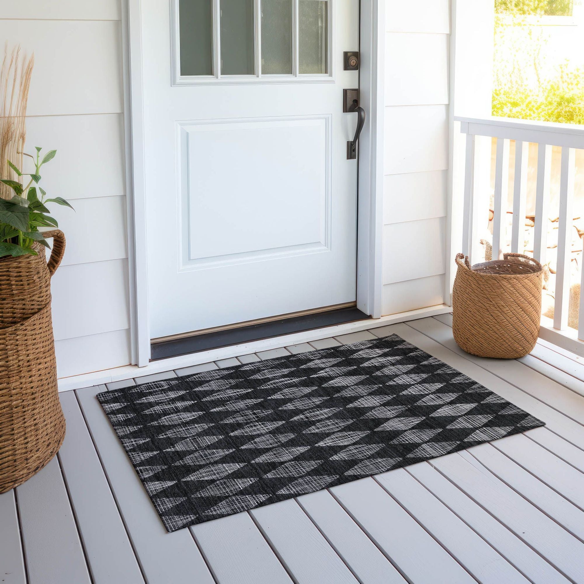 Machine Made ACN578 Charcoal Gray Rugs #color_charcoal gray