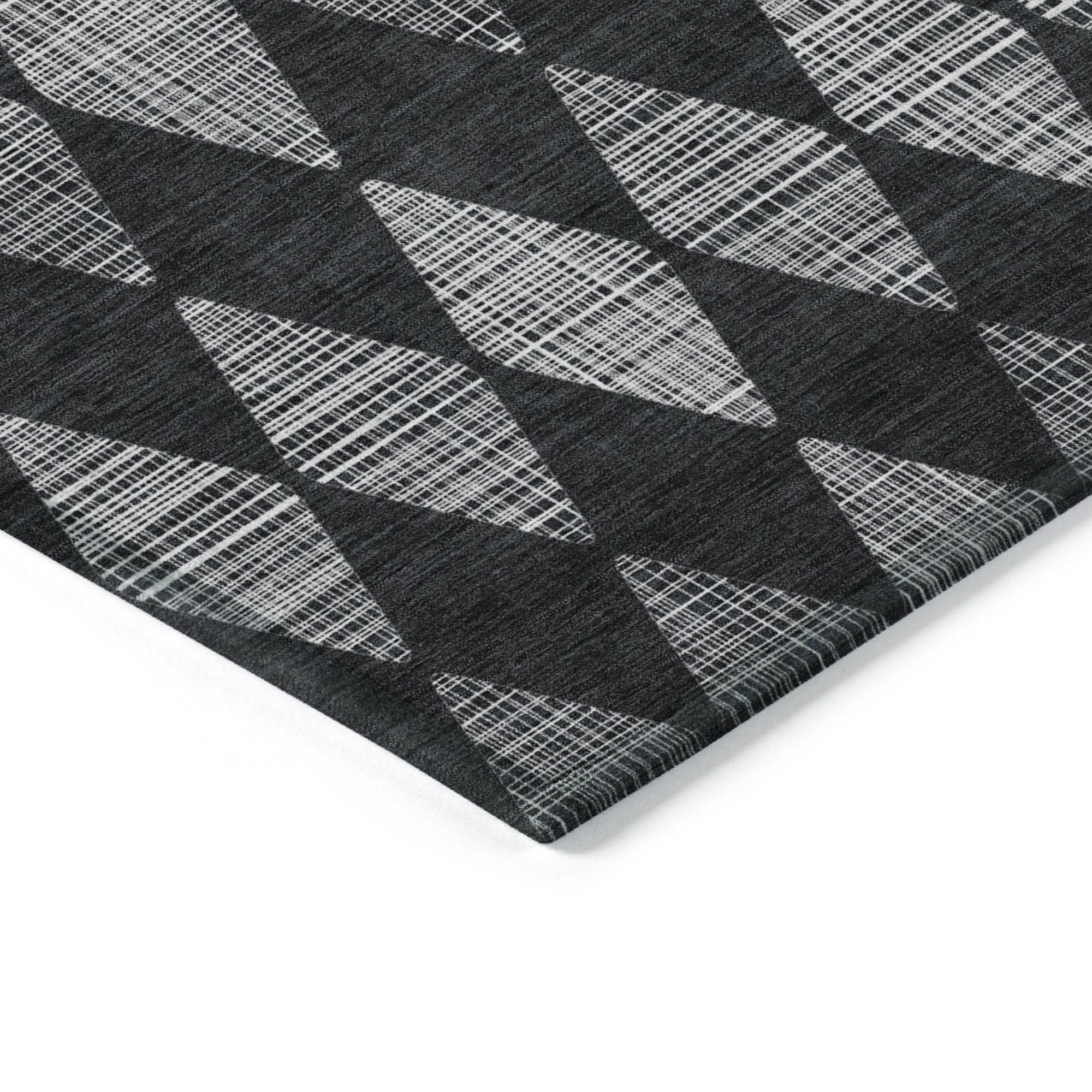 Machine Made ACN578 Charcoal Gray Rugs #color_charcoal gray