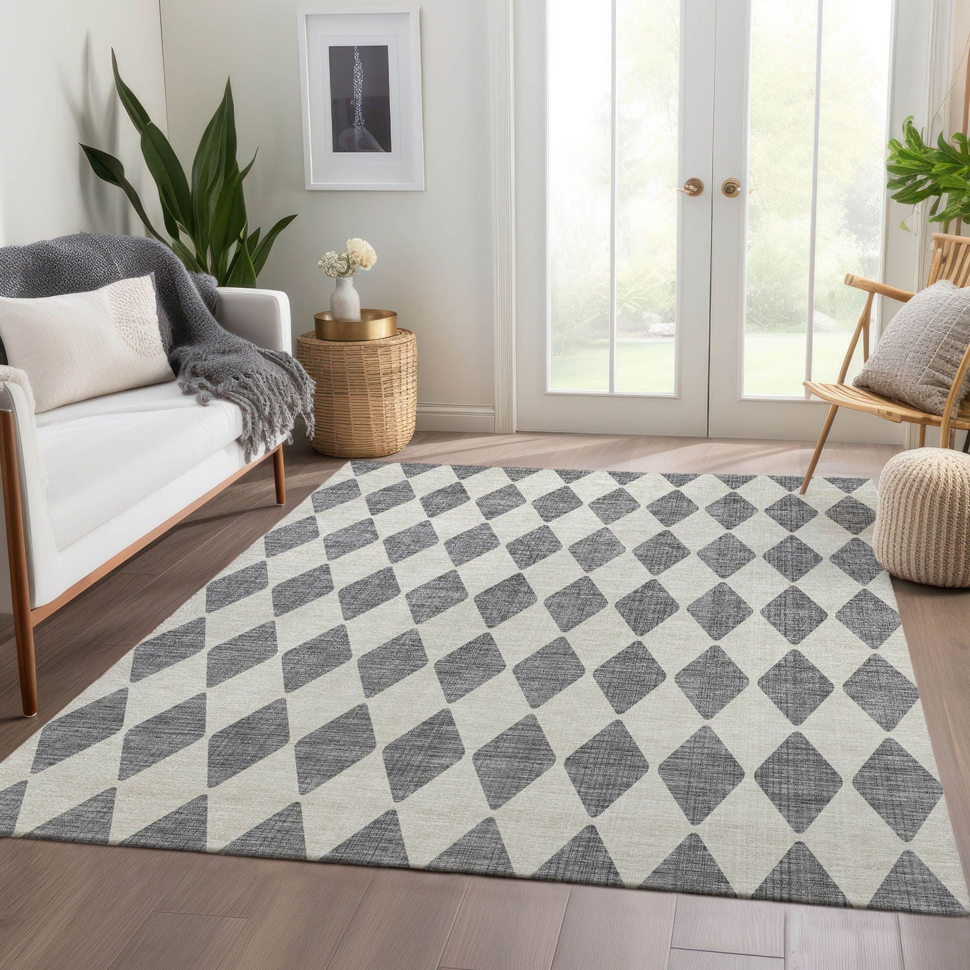 Machine Made ACN578 Gray  Rugs #color_gray 