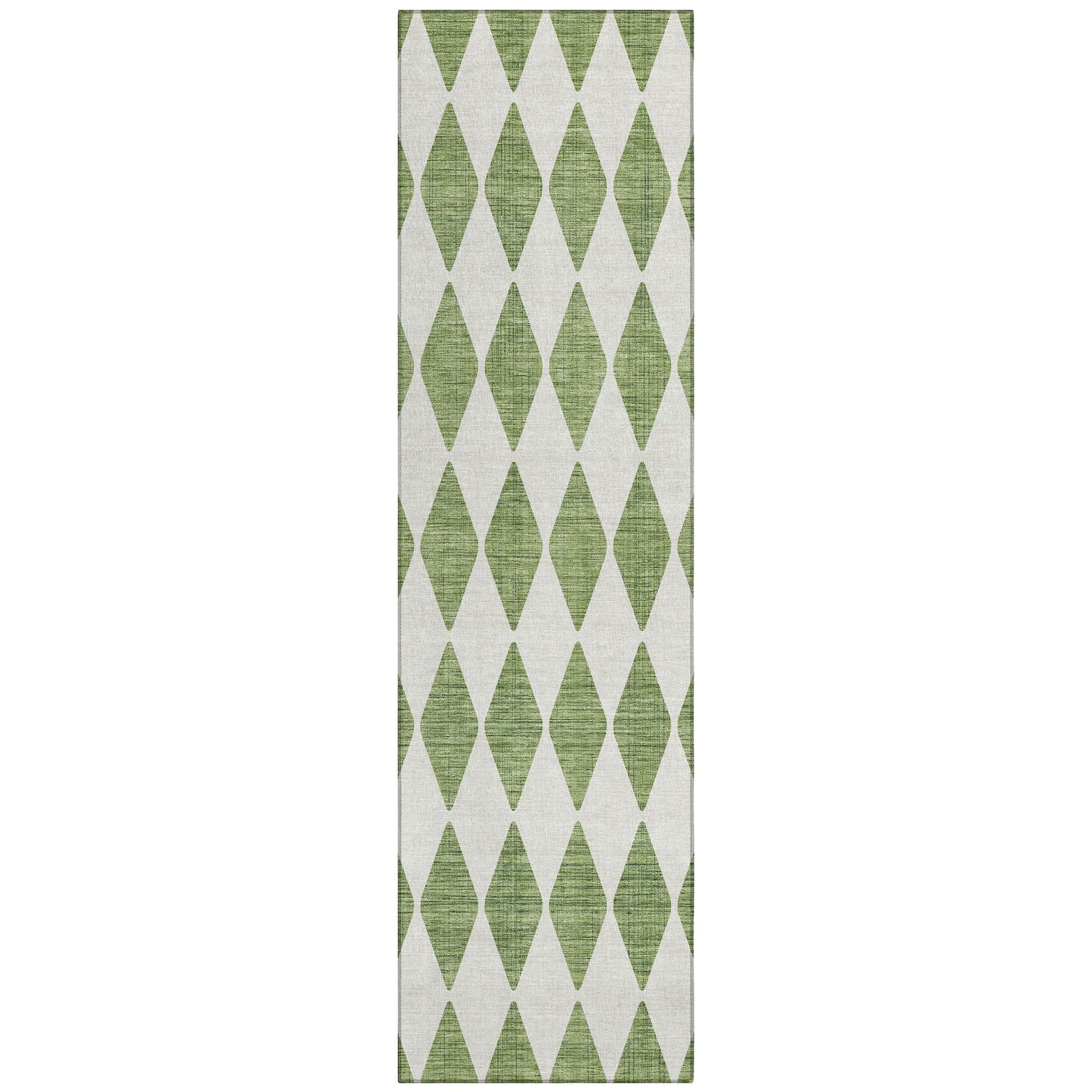 Machine Made ACN578 Green  Rugs #color_green 