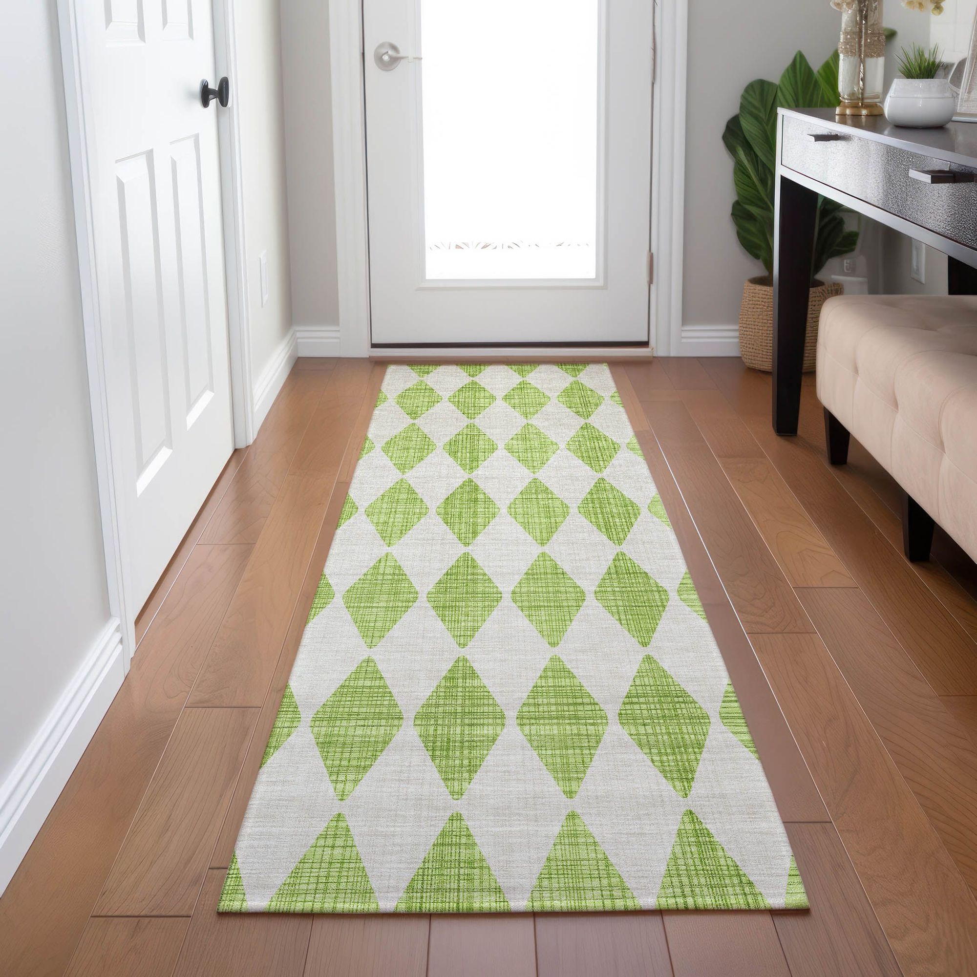 Machine Made ACN578 Lime Green Rugs #color_lime green