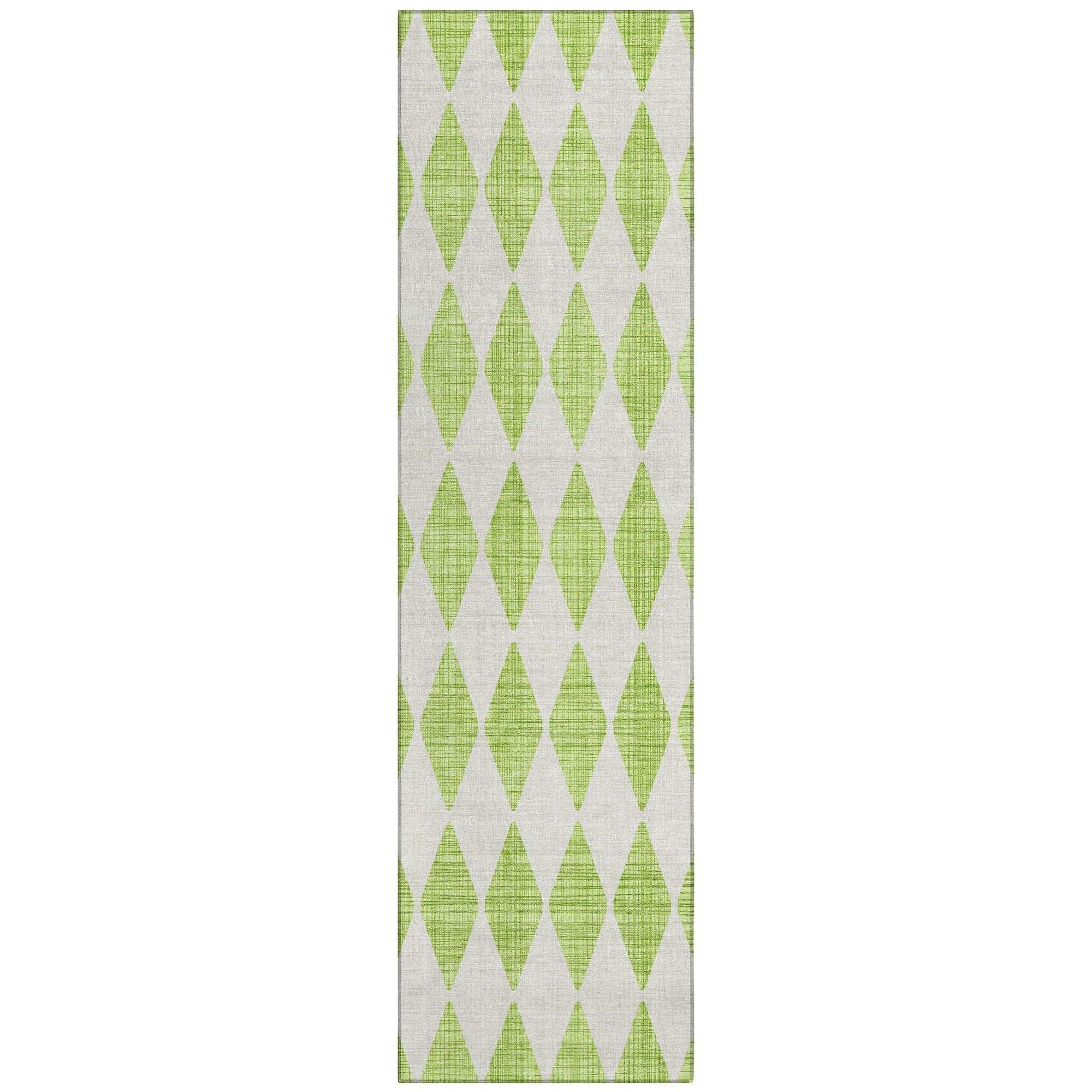 Machine Made ACN578 Lime Green Rugs #color_lime green