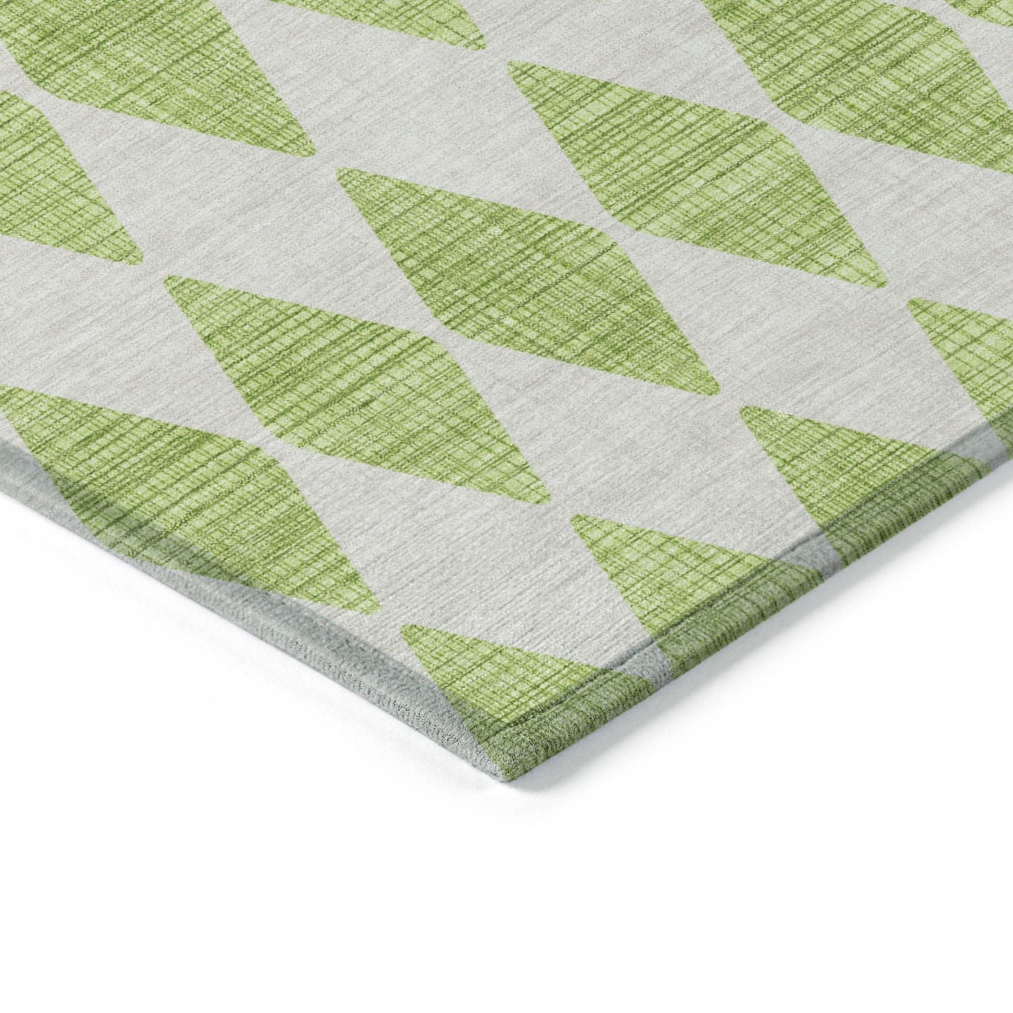 Machine Made ACN578 Lime Green Rugs #color_lime green