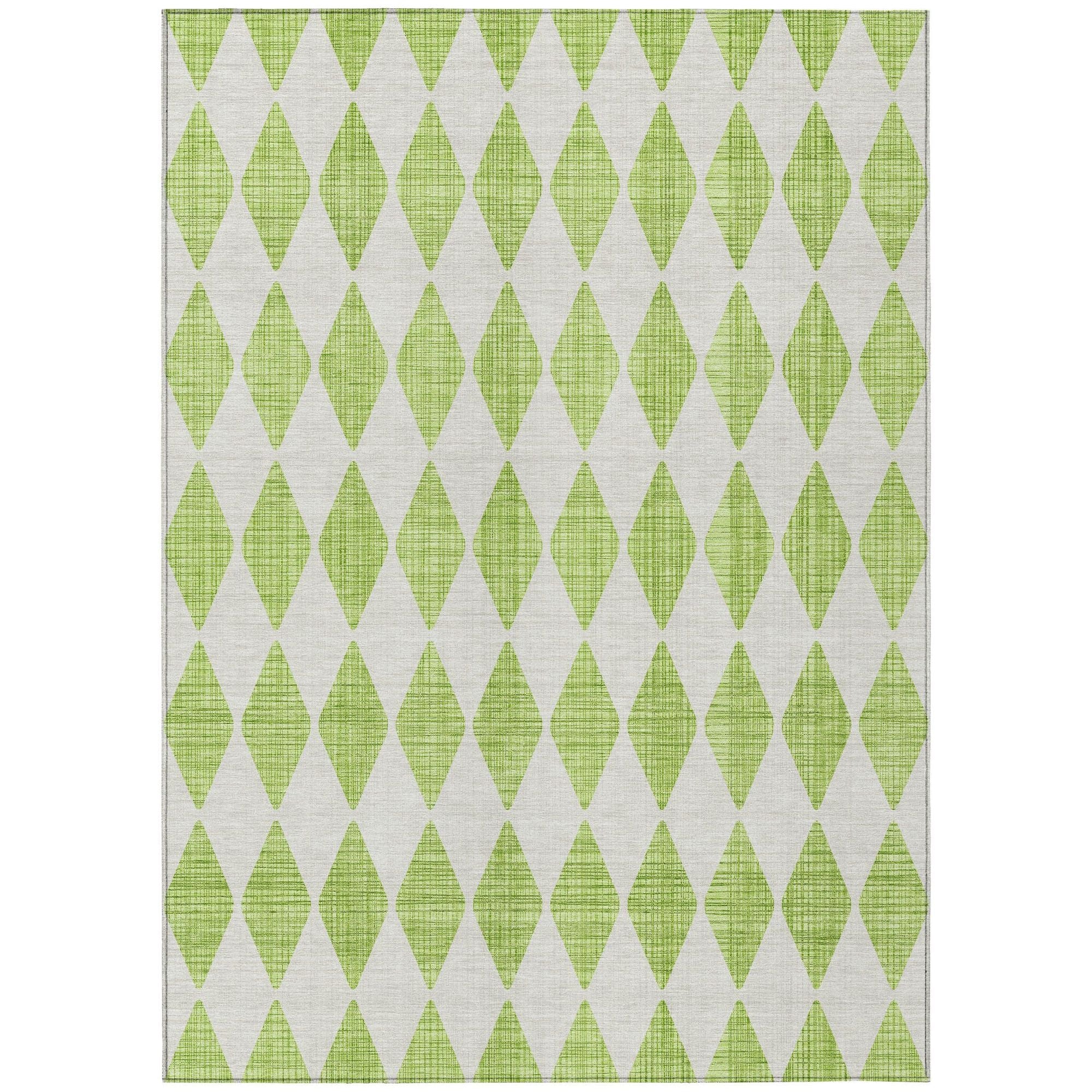 Machine Made ACN578 Lime Green Rugs #color_lime green