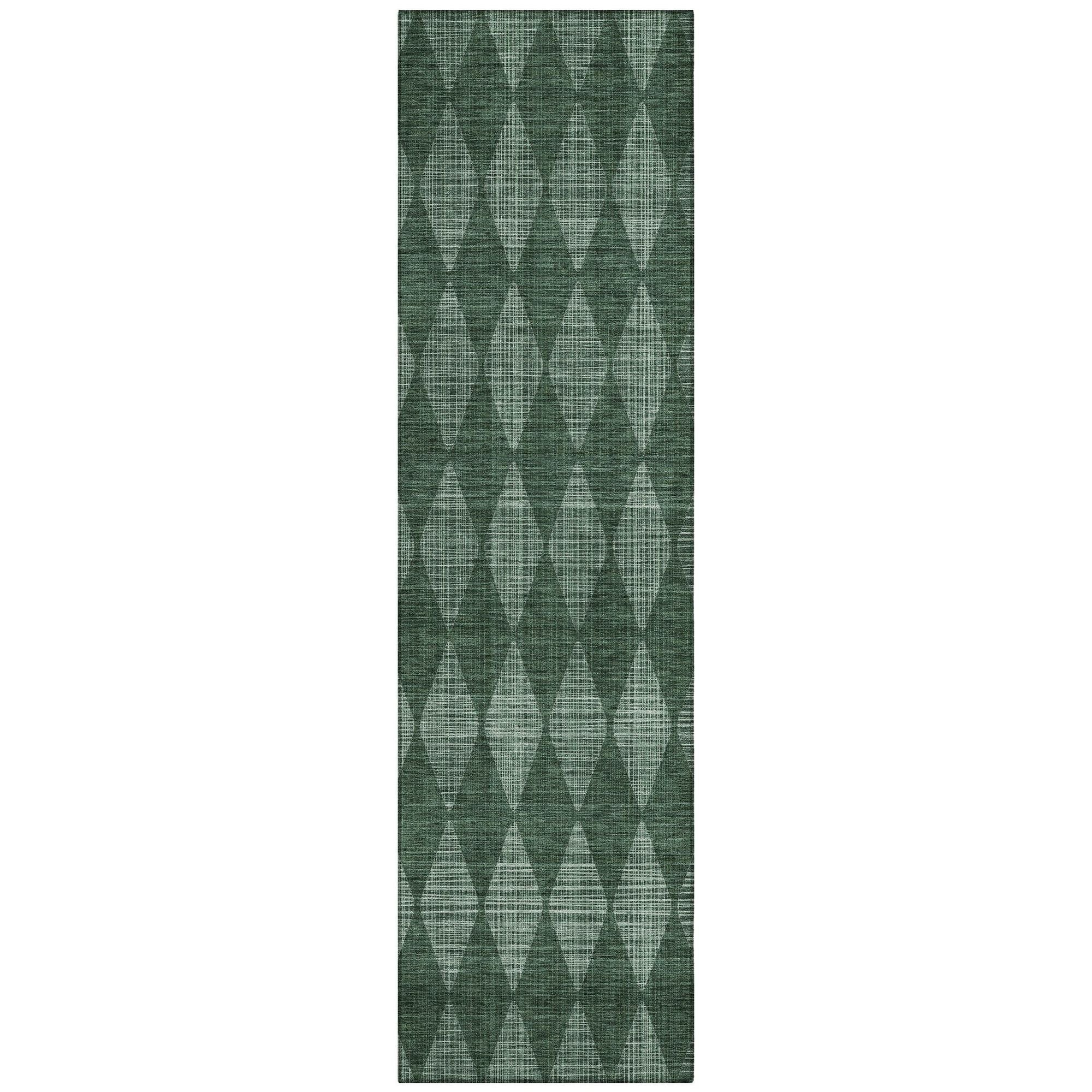Machine Made ACN578 Olive Green Rugs #color_olive green
