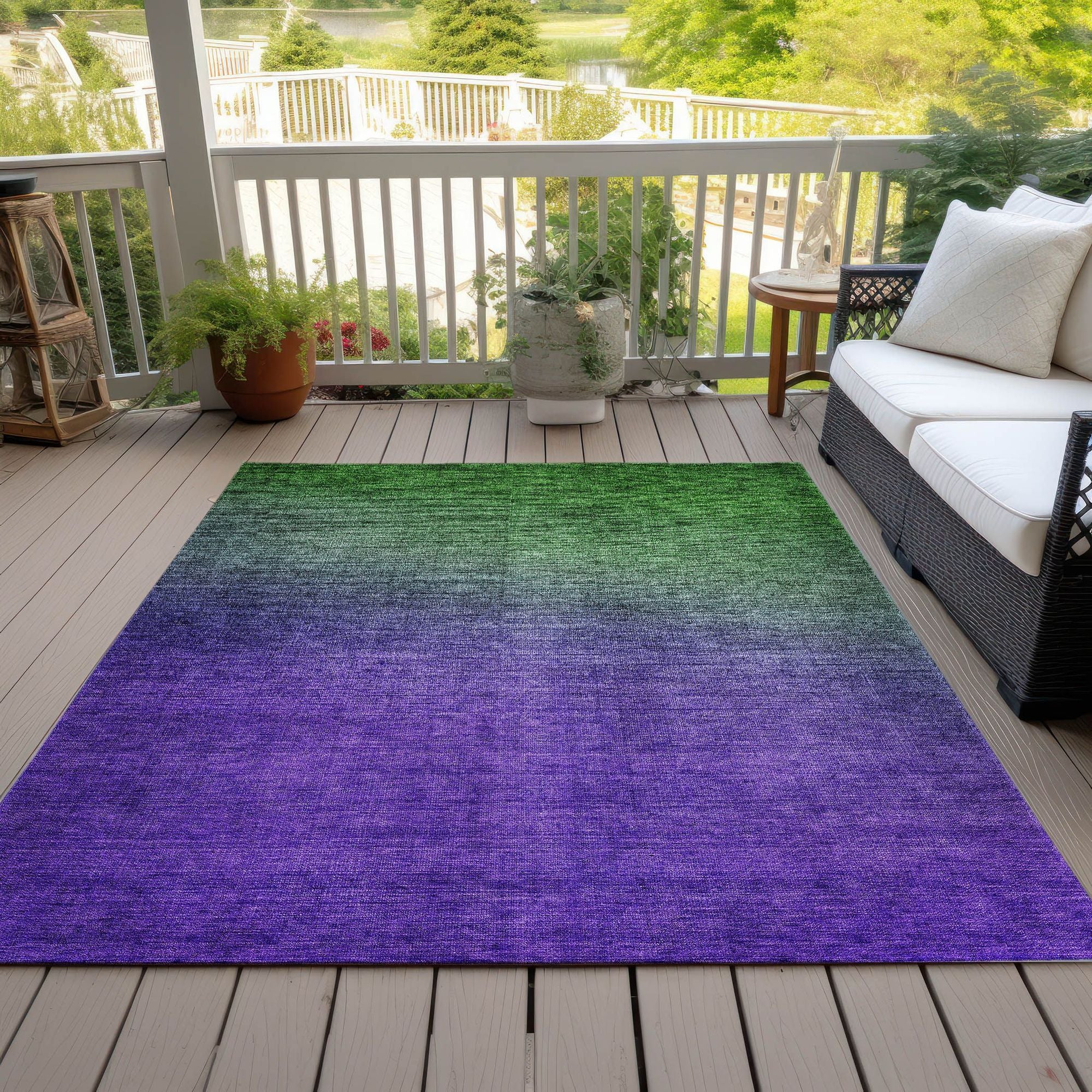 Machine Made ACN587 Green  Rugs #color_green 
