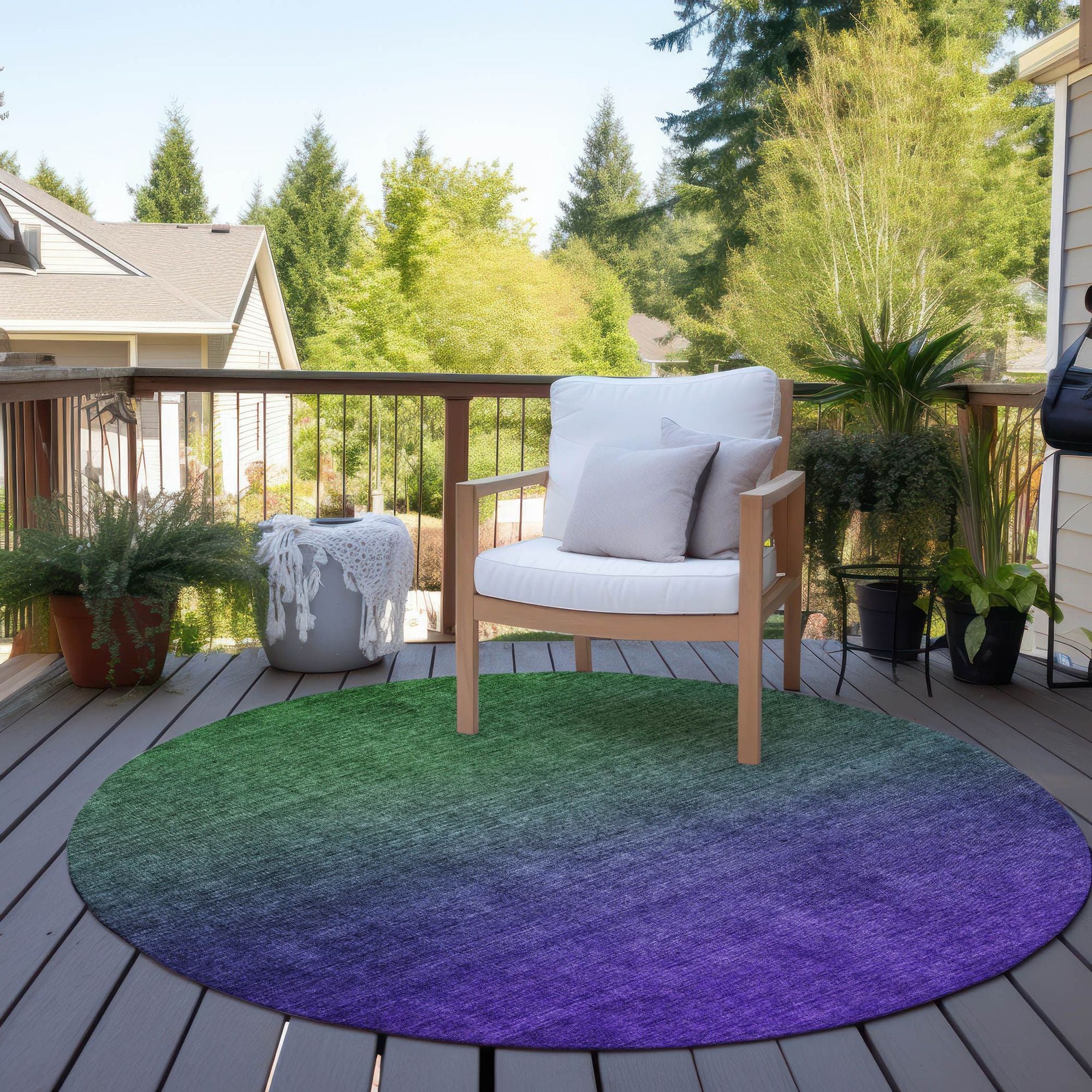 Machine Made ACN587 Green  Rugs #color_green 