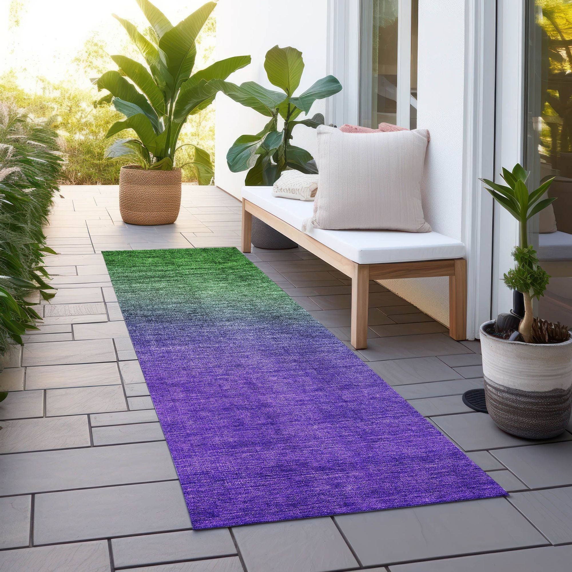 Machine Made ACN587 Green  Rugs #color_green 