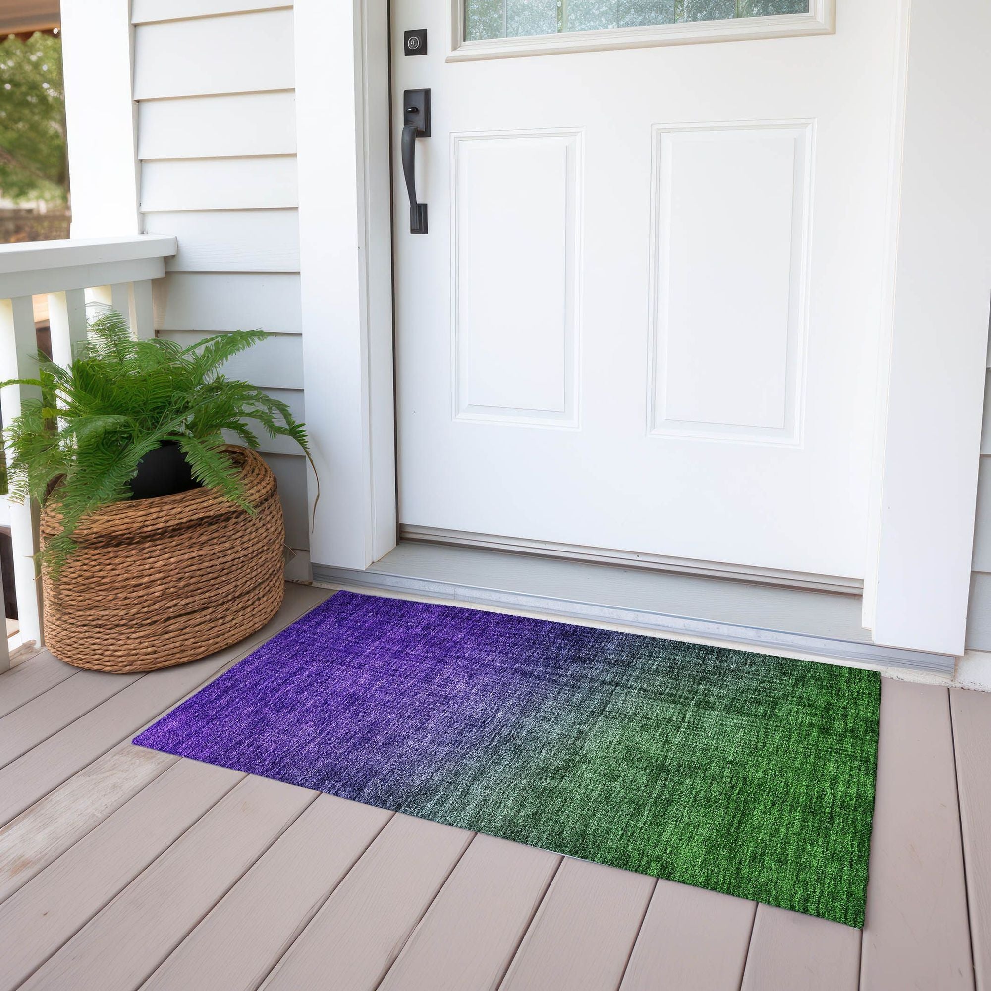 Machine Made ACN587 Green  Rugs #color_green 