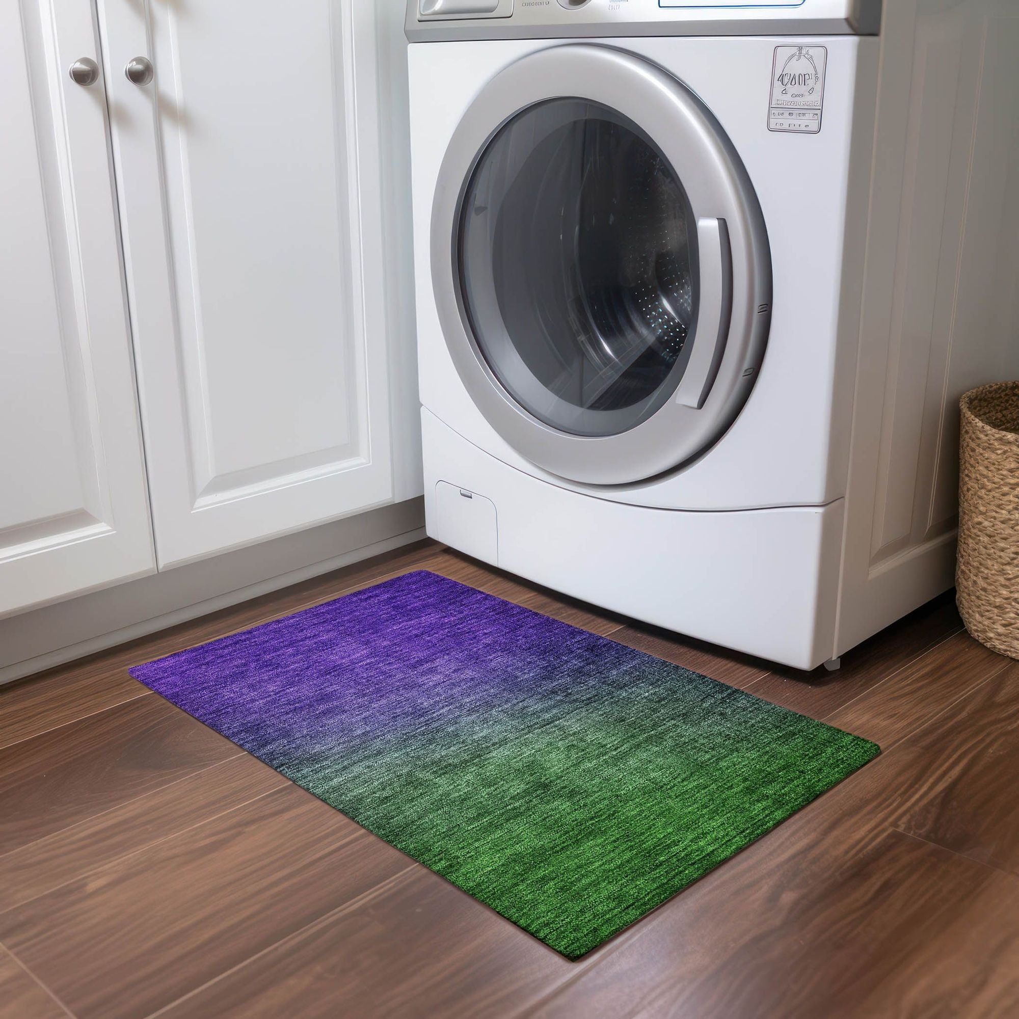 Machine Made ACN587 Green  Rugs #color_green 
