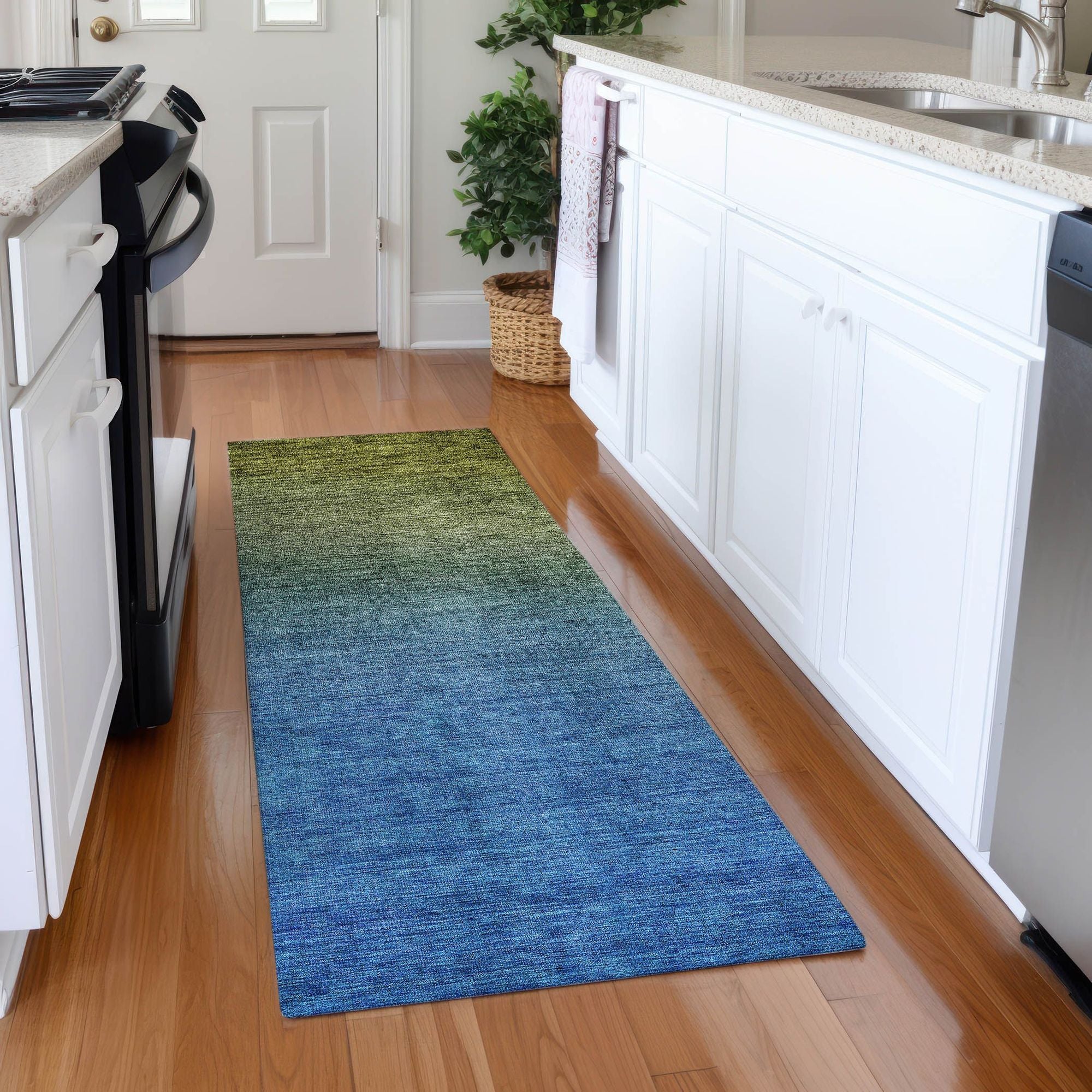 Machine Made ACN587 Olive Green Rugs #color_olive green