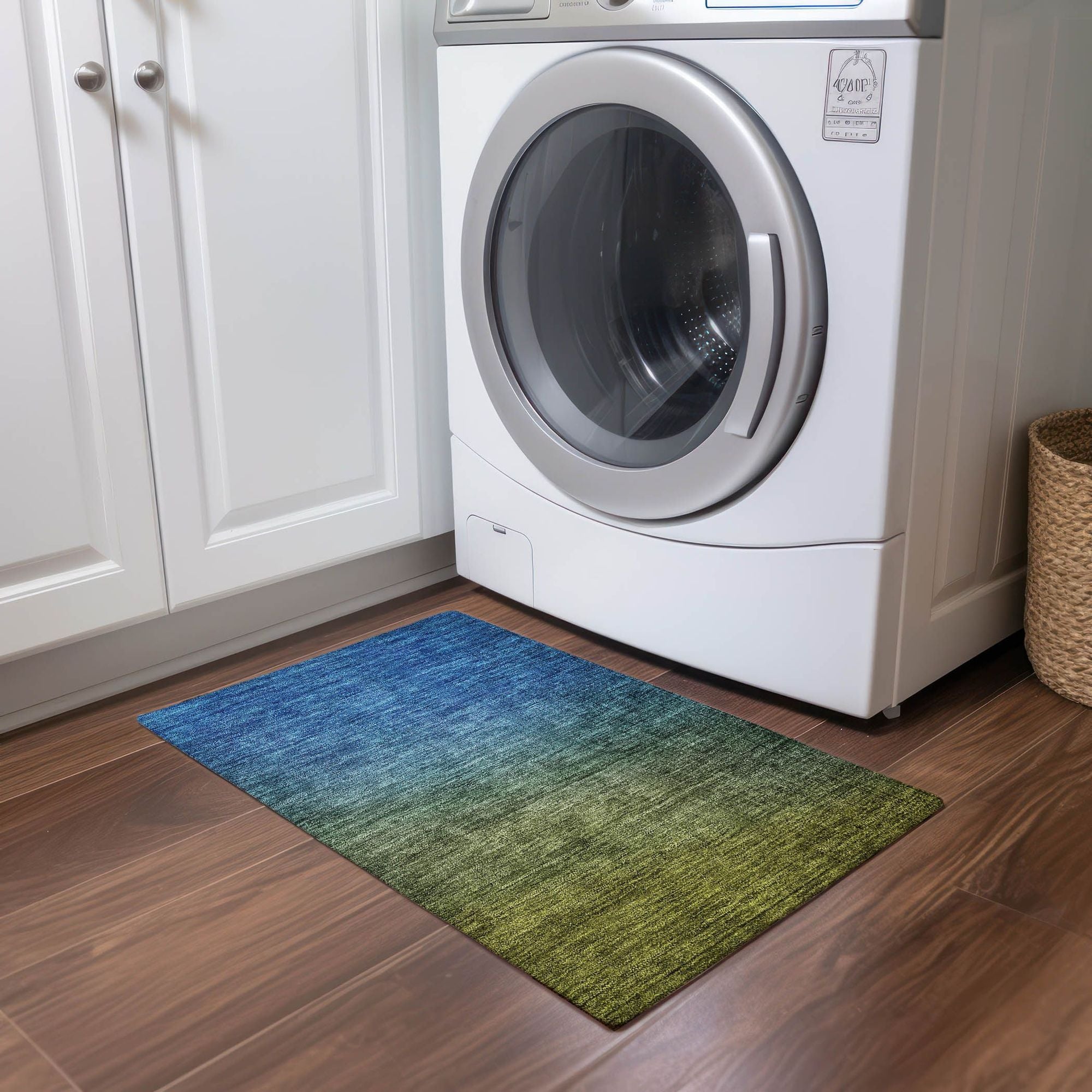 Machine Made ACN587 Olive Green Rugs #color_olive green