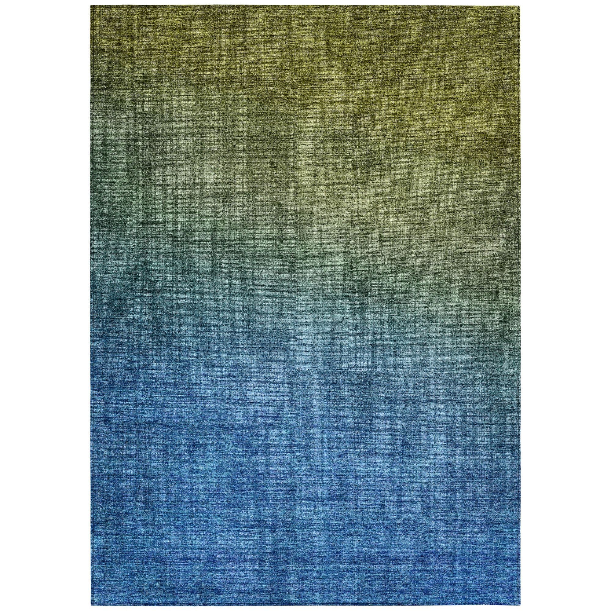 Machine Made ACN587 Olive Green Rugs #color_olive green