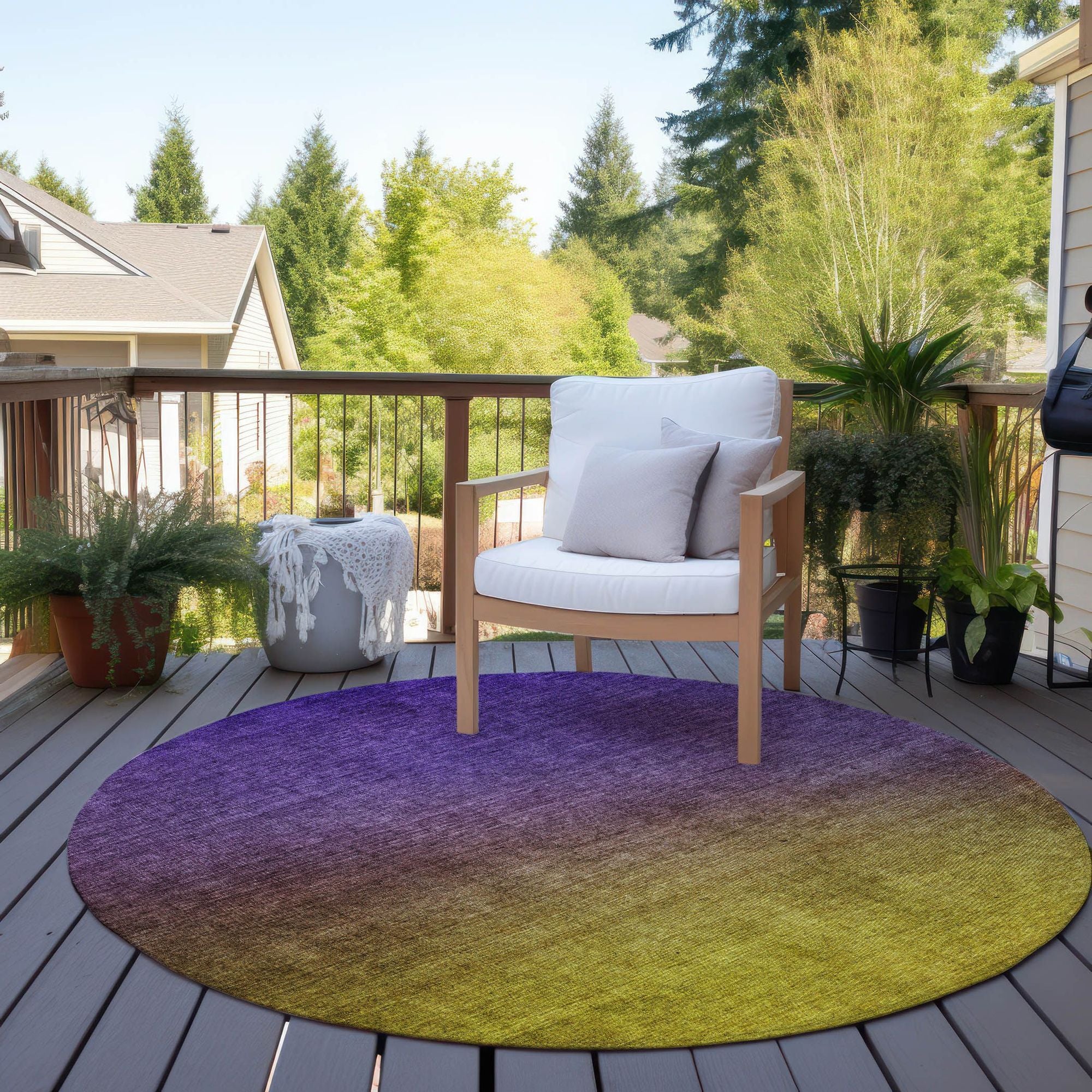 Machine Made ACN587 Purple  Rugs #color_purple 