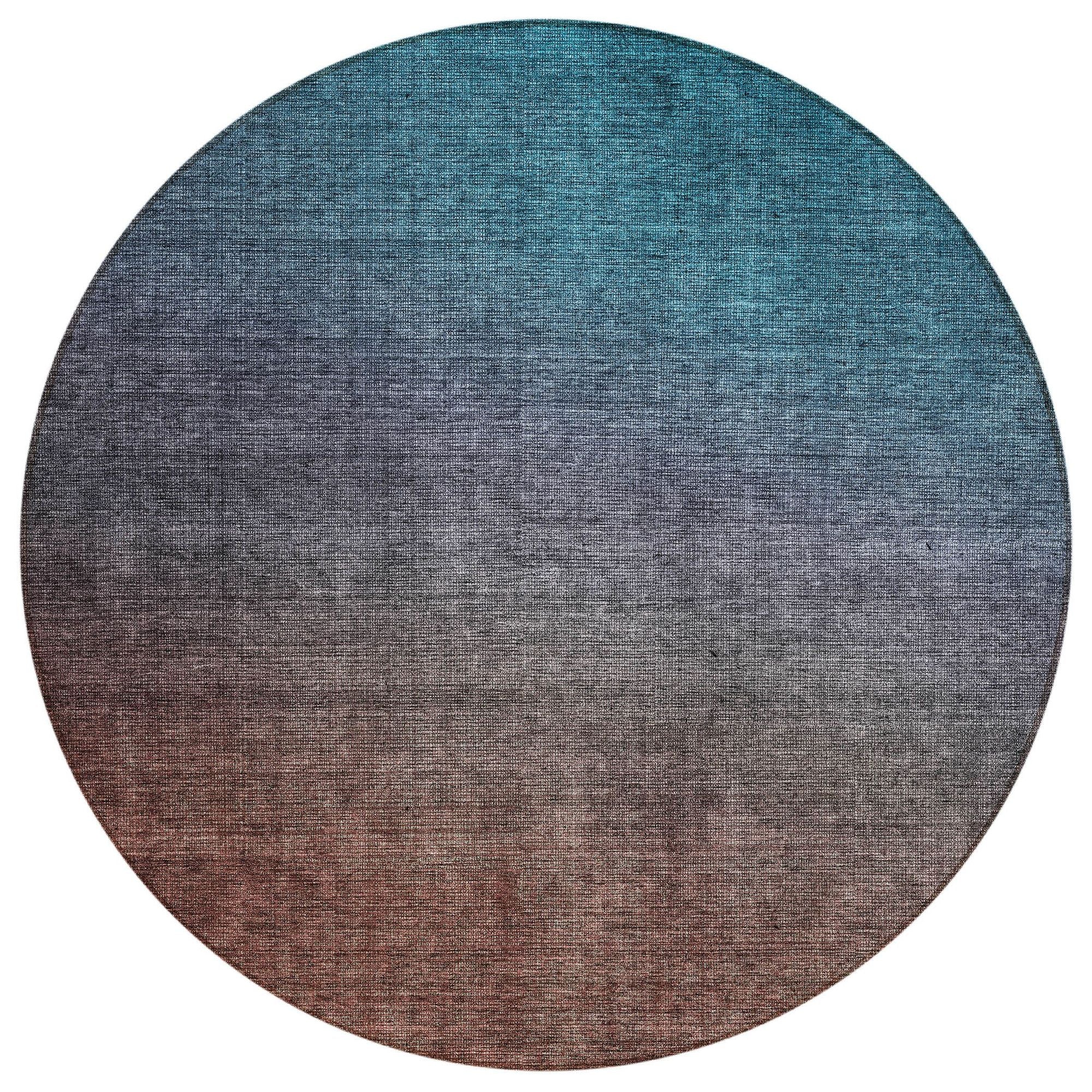 Machine Made ACN587 Teal  Rugs #color_teal 