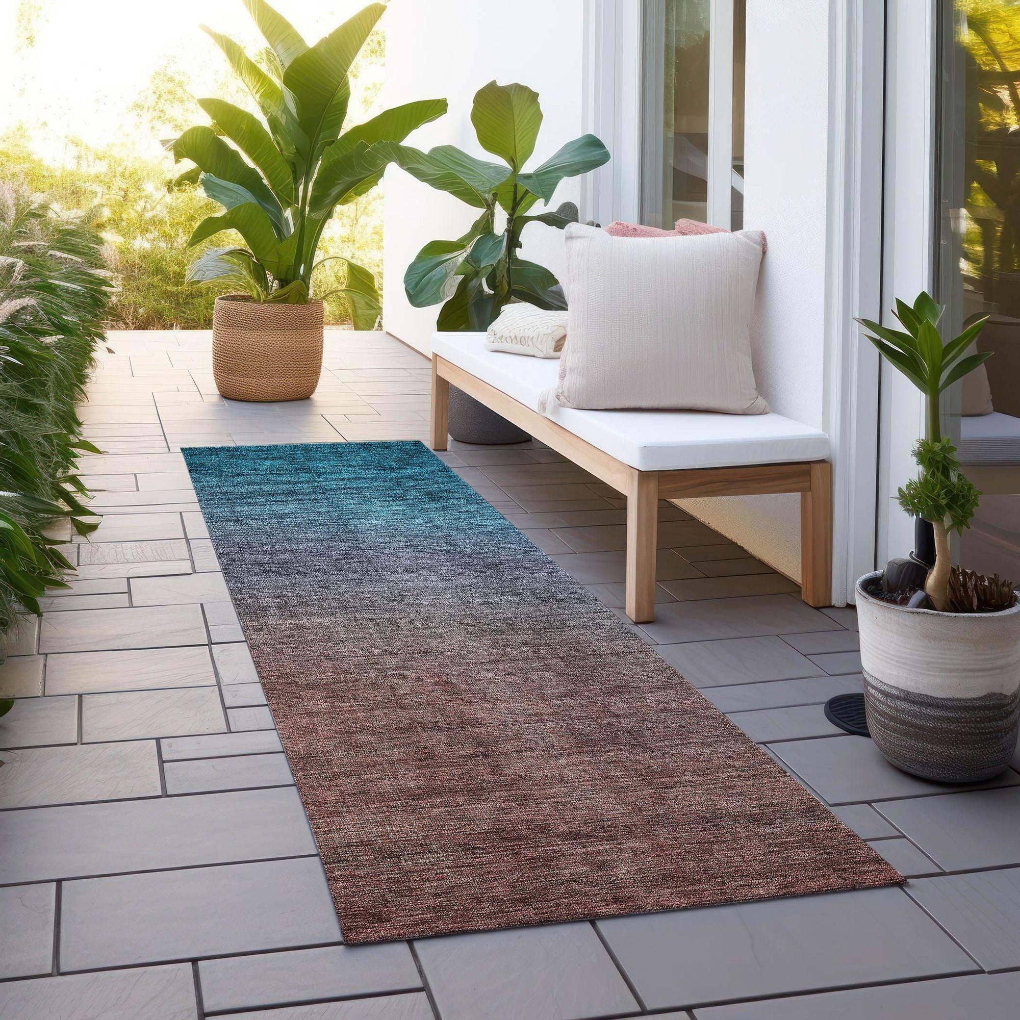 Machine Made ACN587 Teal  Rugs #color_teal 