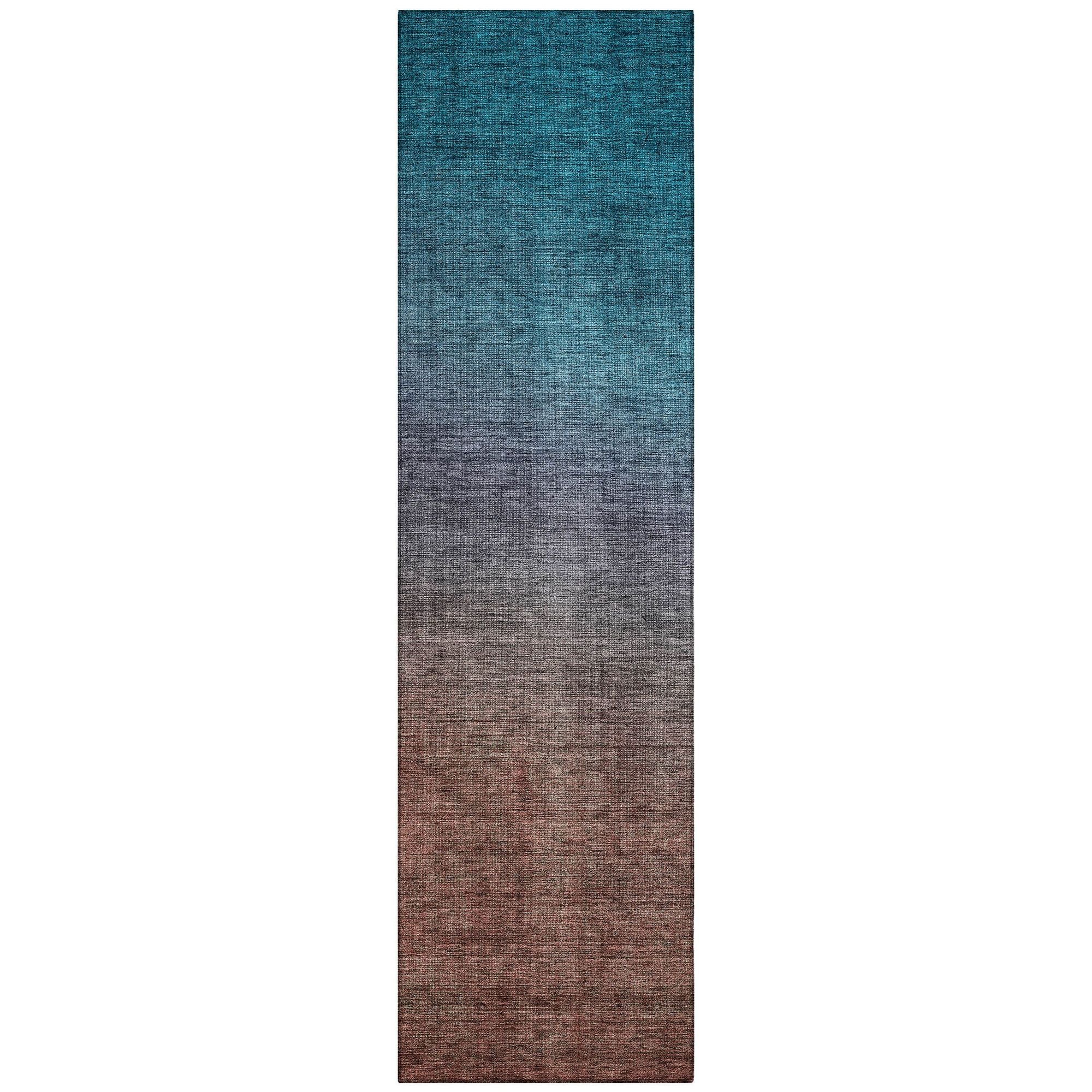 Machine Made ACN587 Teal  Rugs #color_teal 
