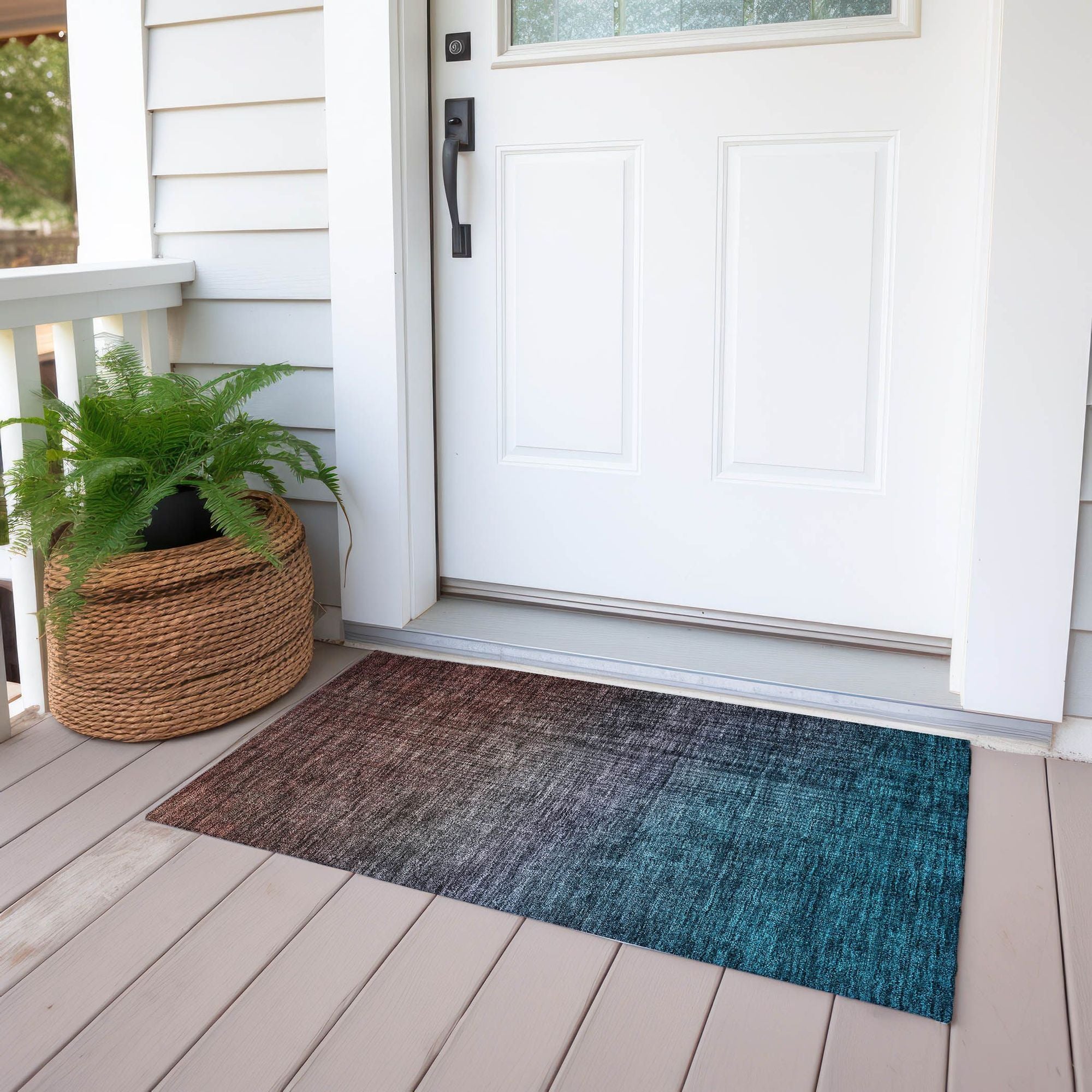 Machine Made ACN587 Teal  Rugs #color_teal 