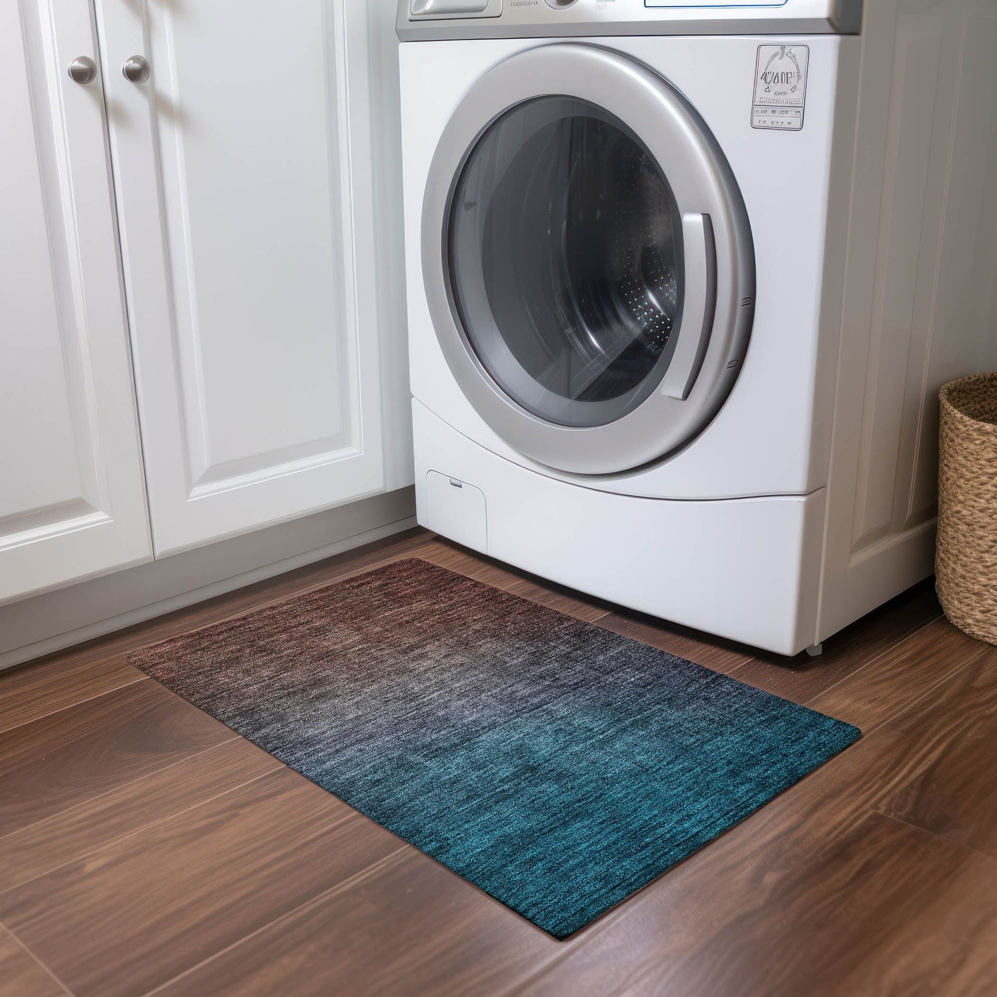 Machine Made ACN587 Teal  Rugs #color_teal 