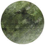 Machine Washable Green Rug - Indoor / Outdoor - Kids / Pet Friendly Modern Print Rug