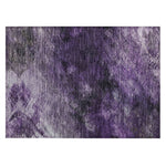 Machine Washable Purple Rug - Indoor / Outdoor - Kids / Pet Friendly Modern Print Rug