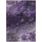 Machine Washable Purple Rug - Indoor / Outdoor - Kids / Pet Friendly Modern Print Rug