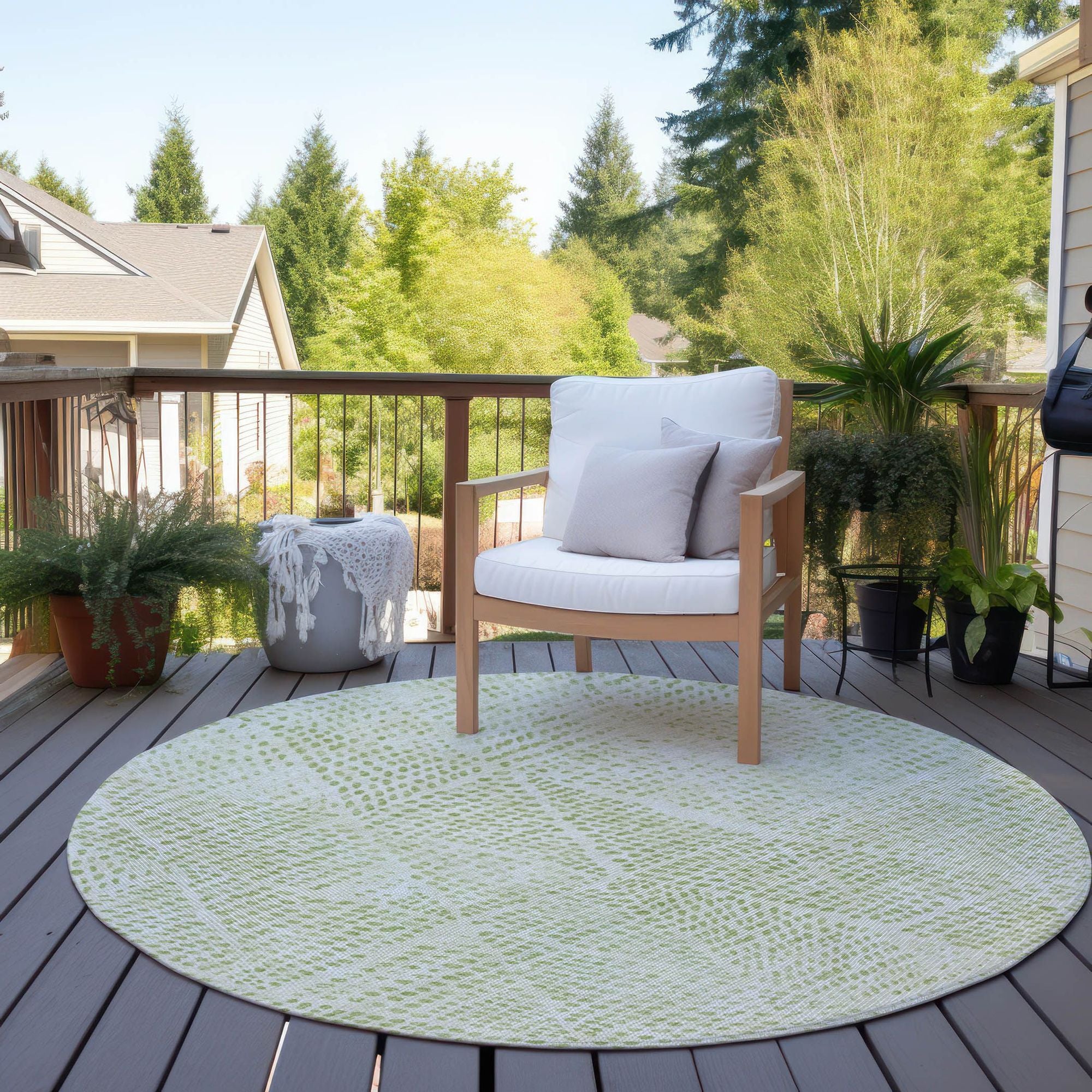 Machine Made ACN591 Aloe Green Rugs #color_aloe green